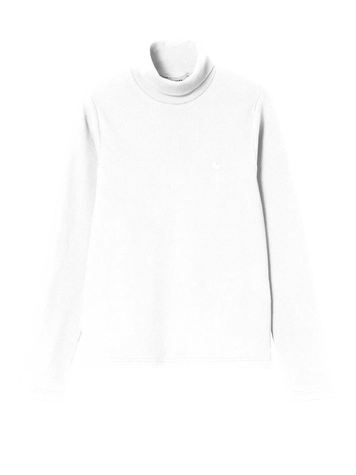 Carhartt Wip W' L/S Philipa Mockneck T-Shirt Bianco