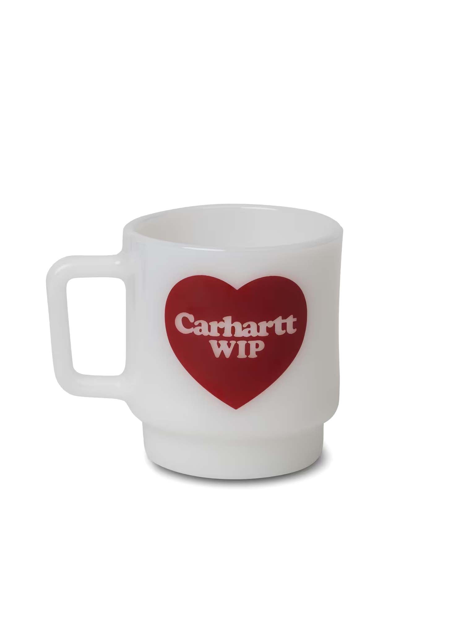 Carhartt Wip Heart Glass Mug Bianco