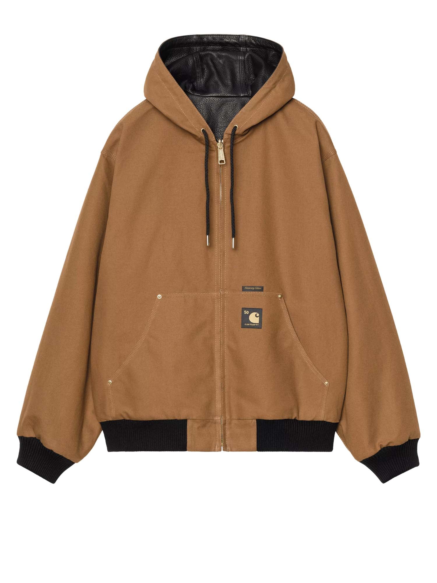 Carhartt Wip Giacca OG Active Jacket 50th Anniversary Edition Leather Nero