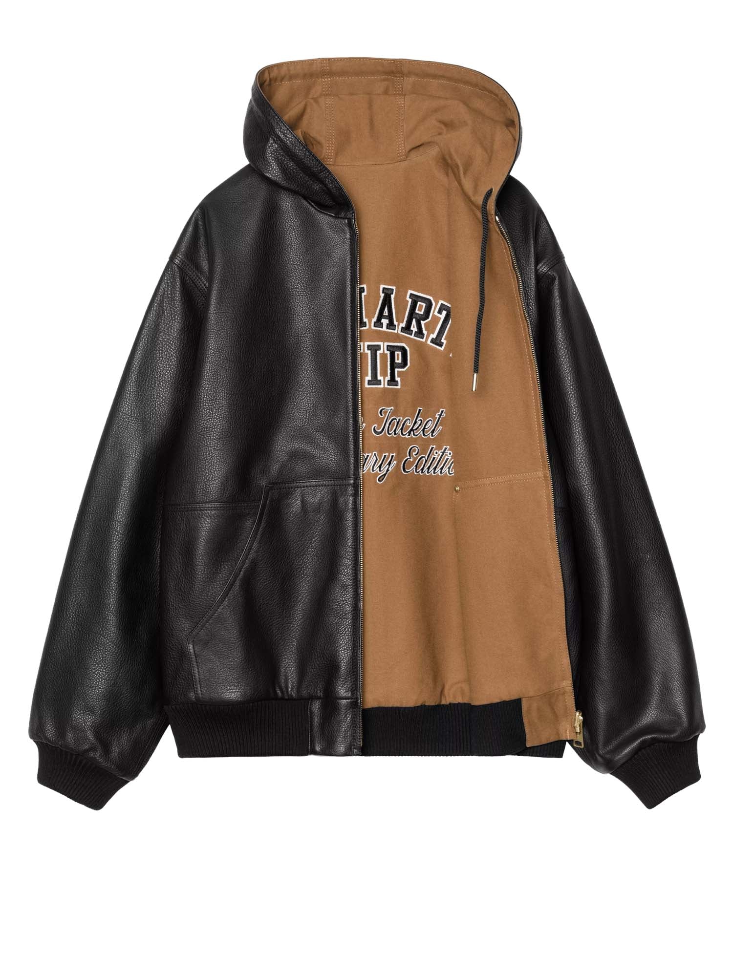 Carhartt Wip Giacca OG Active Jacket 50th Anniversary Edition Leather Nero
