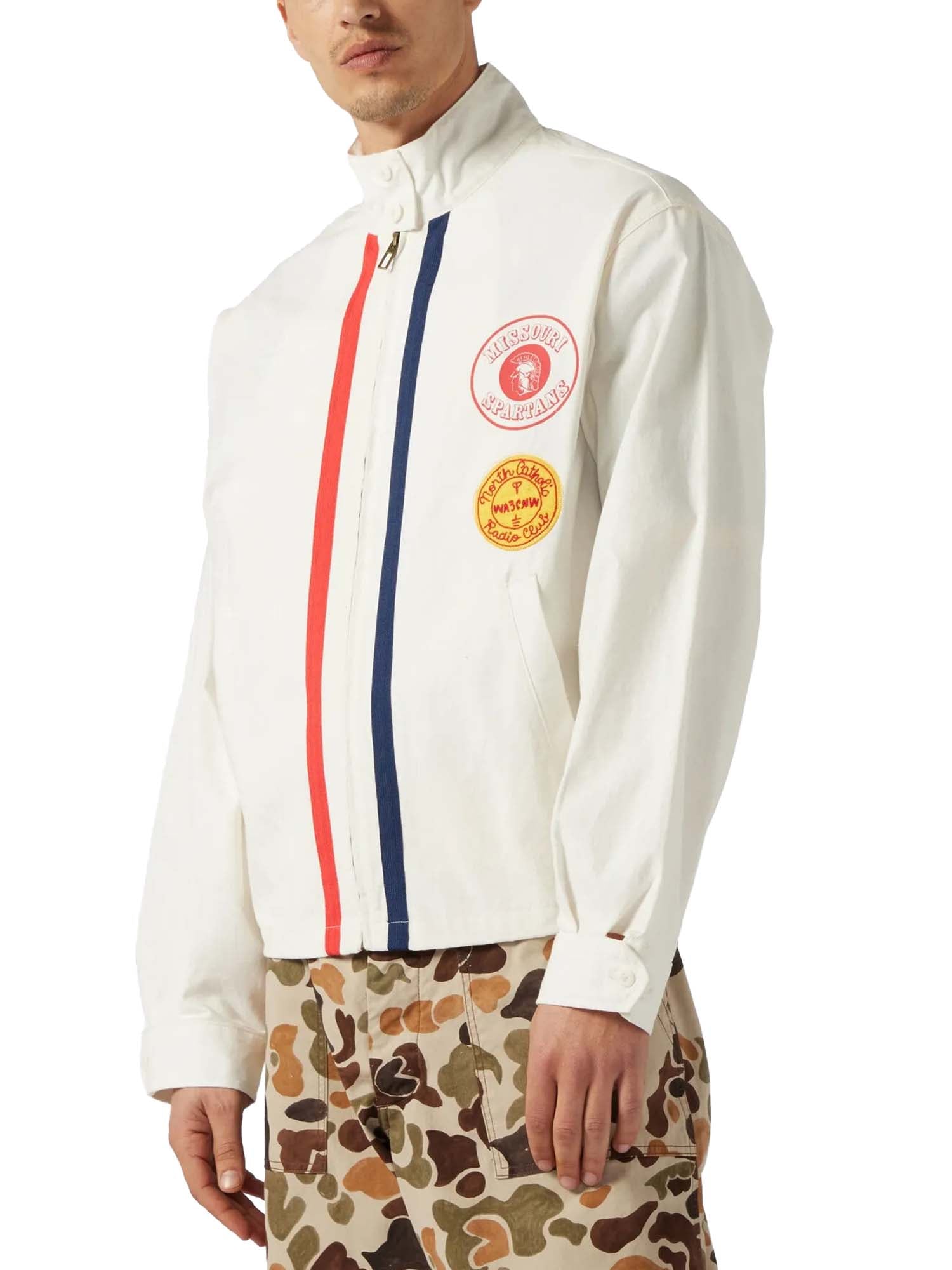 ジャケット・アウター archive stripe middle coat belt loop 1980s Striped Leather Jacket