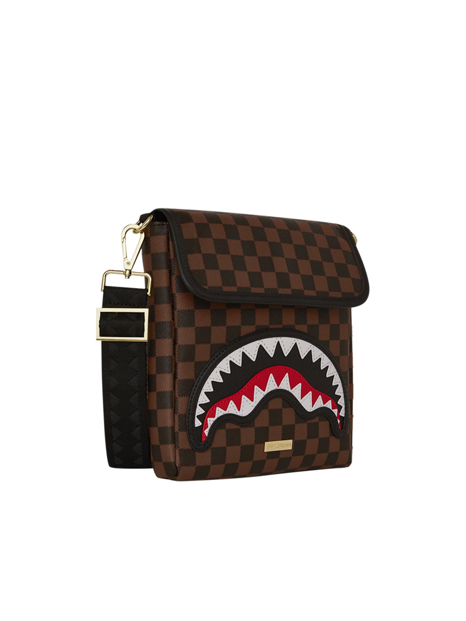 Sprayground Sawtooth Sharks iIn Paris Messenger Sling Marrone