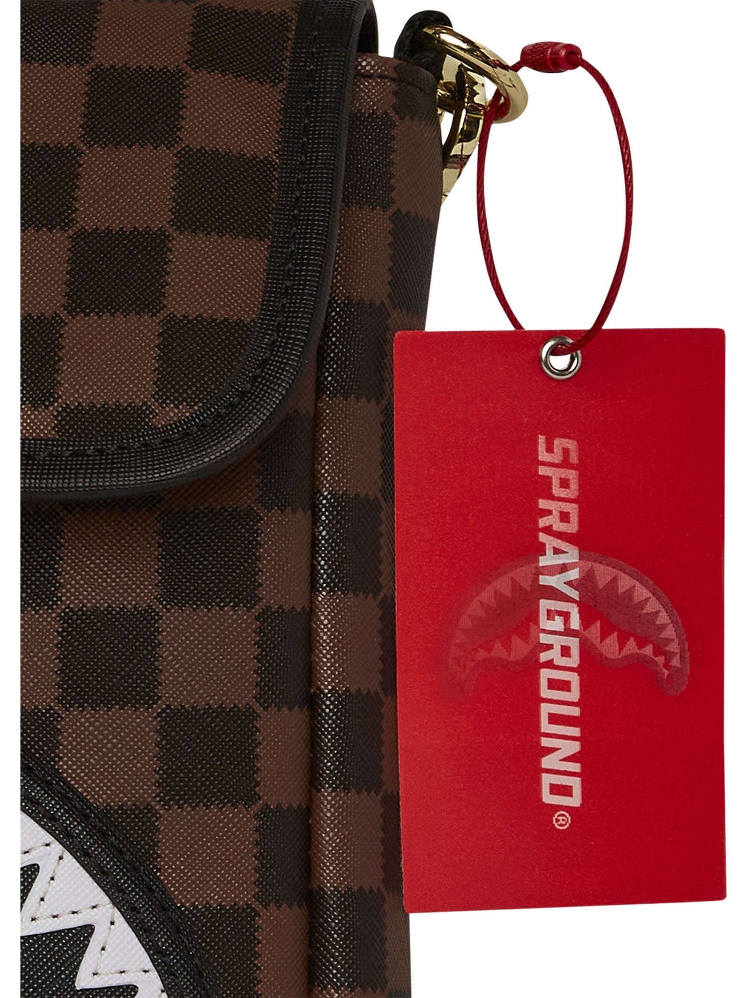 Sprayground Sawtooth Sharks iIn Paris Messenger Sling Marrone