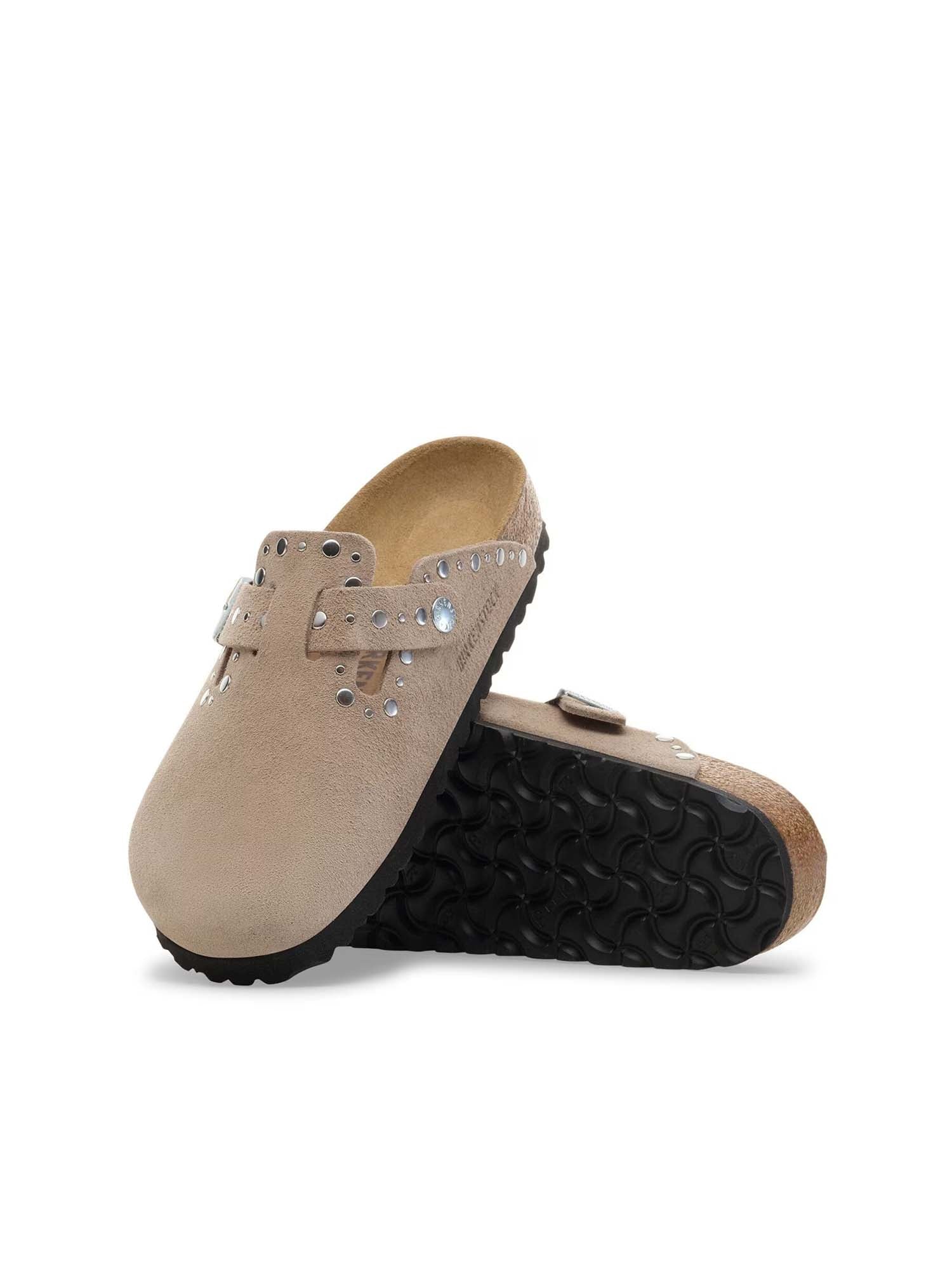 Birkenstock Boston Rivets (Pelle scamosciata) Marrone