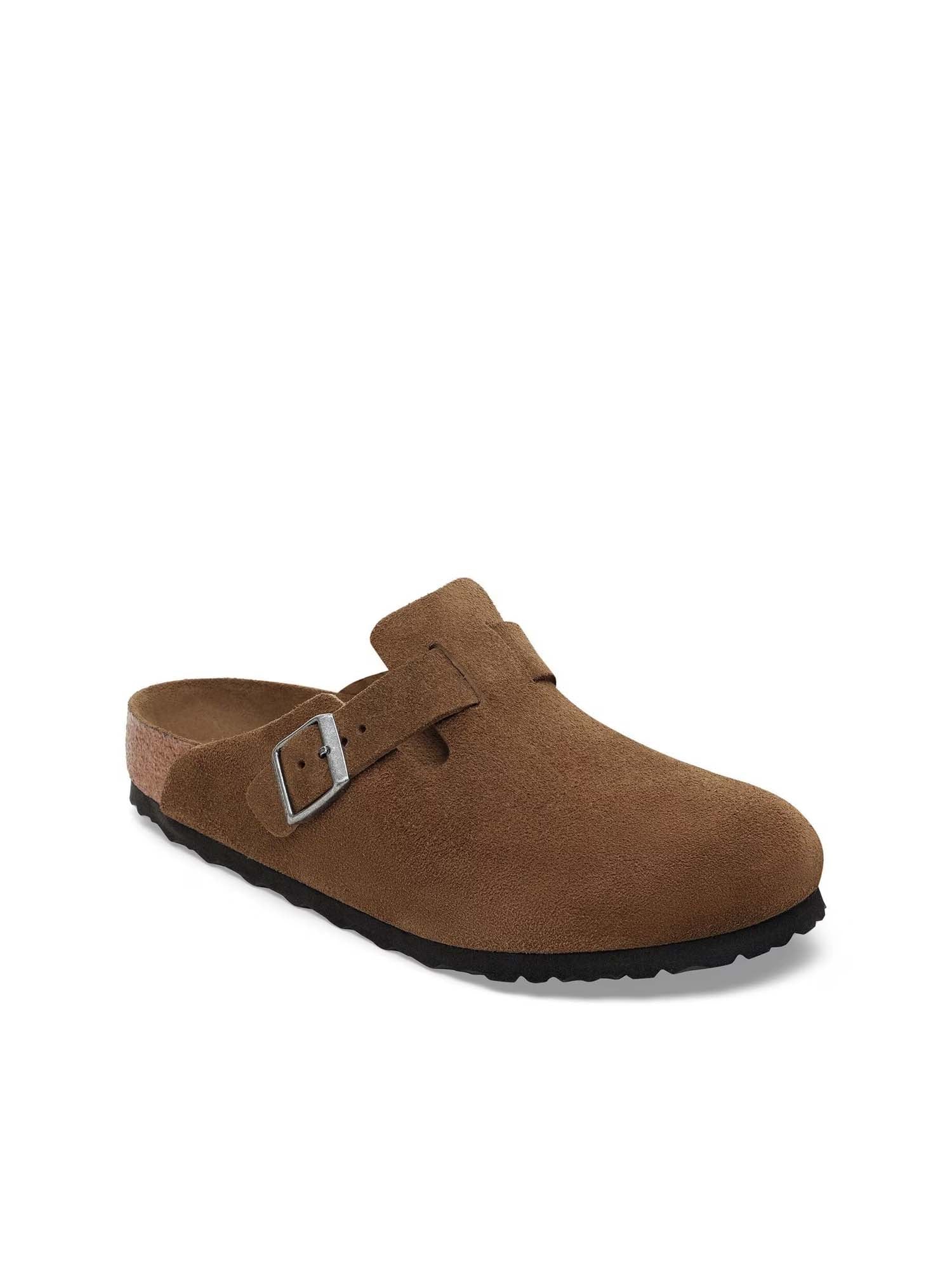Birkenstock Boston plantare morbido (Pelle Scamosciata) Marrone