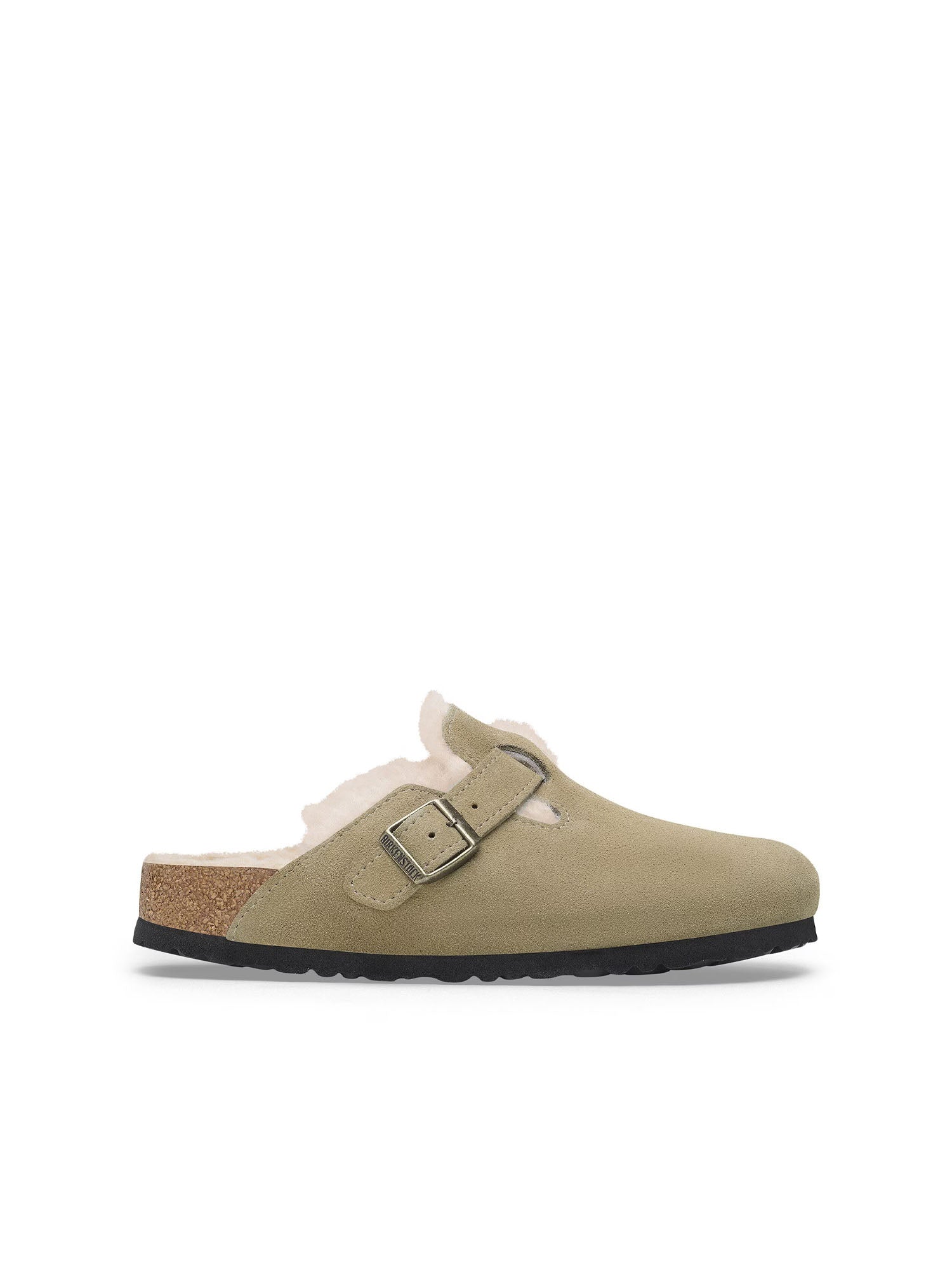 Birkenstock Boston pelliccia di agnello Marrone
