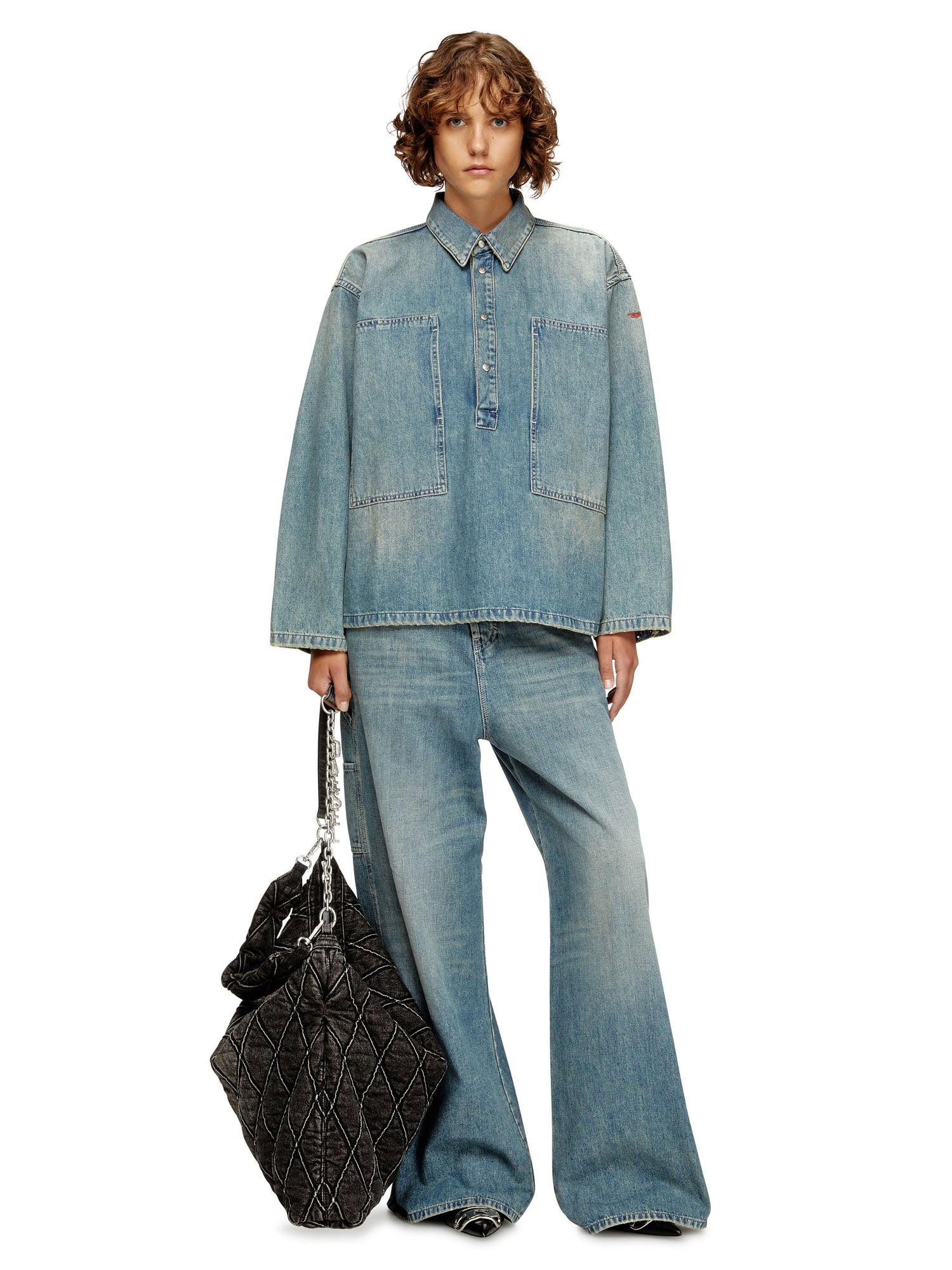 Diesel De Priss Camicia Blu