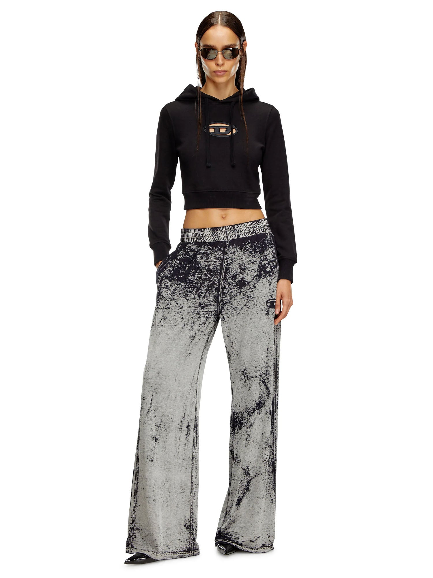 Diesel F Slimmy Hood Od Felpa Nero