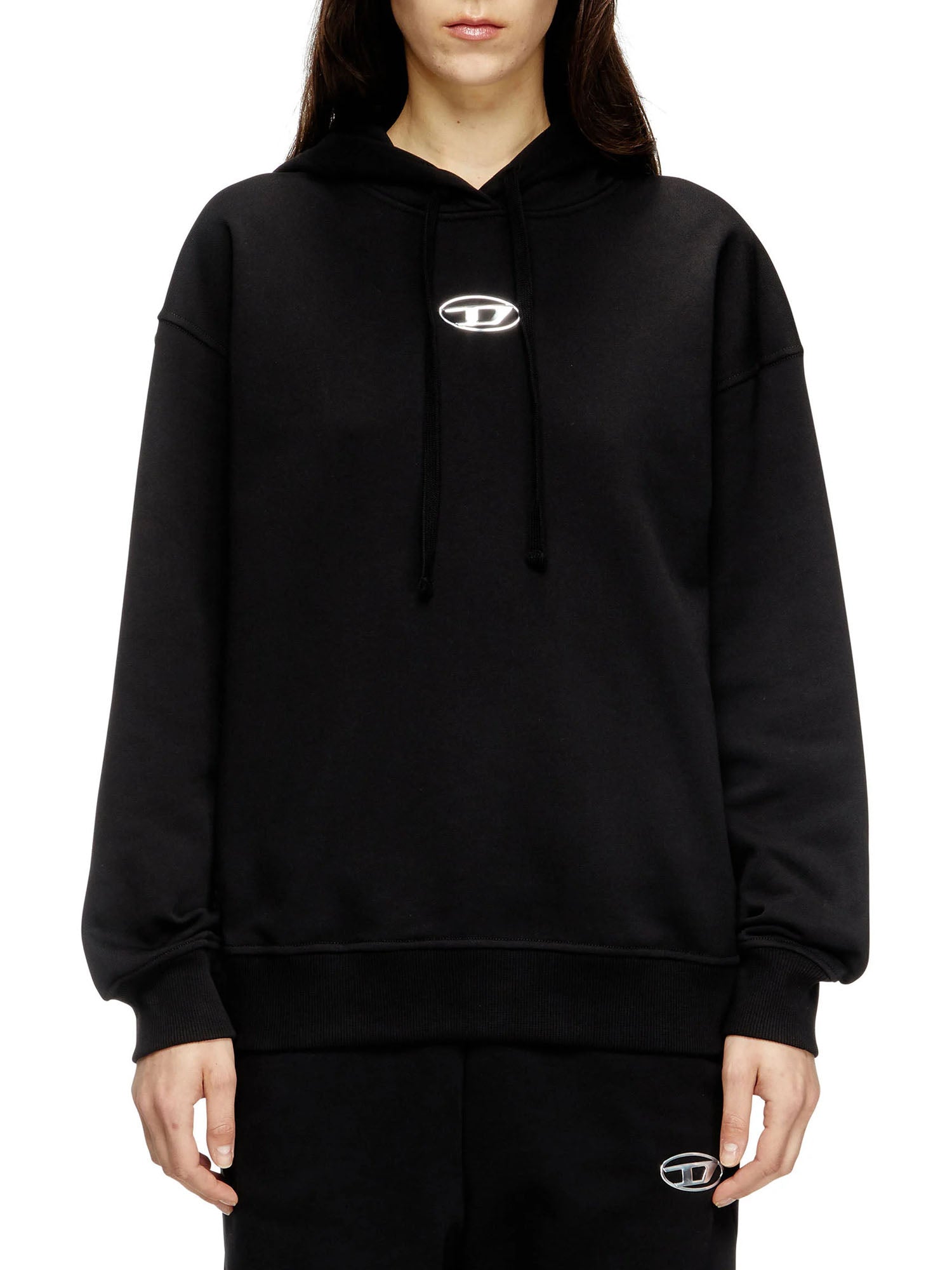 Diesel F Buxt Hood Od Felpa Nero