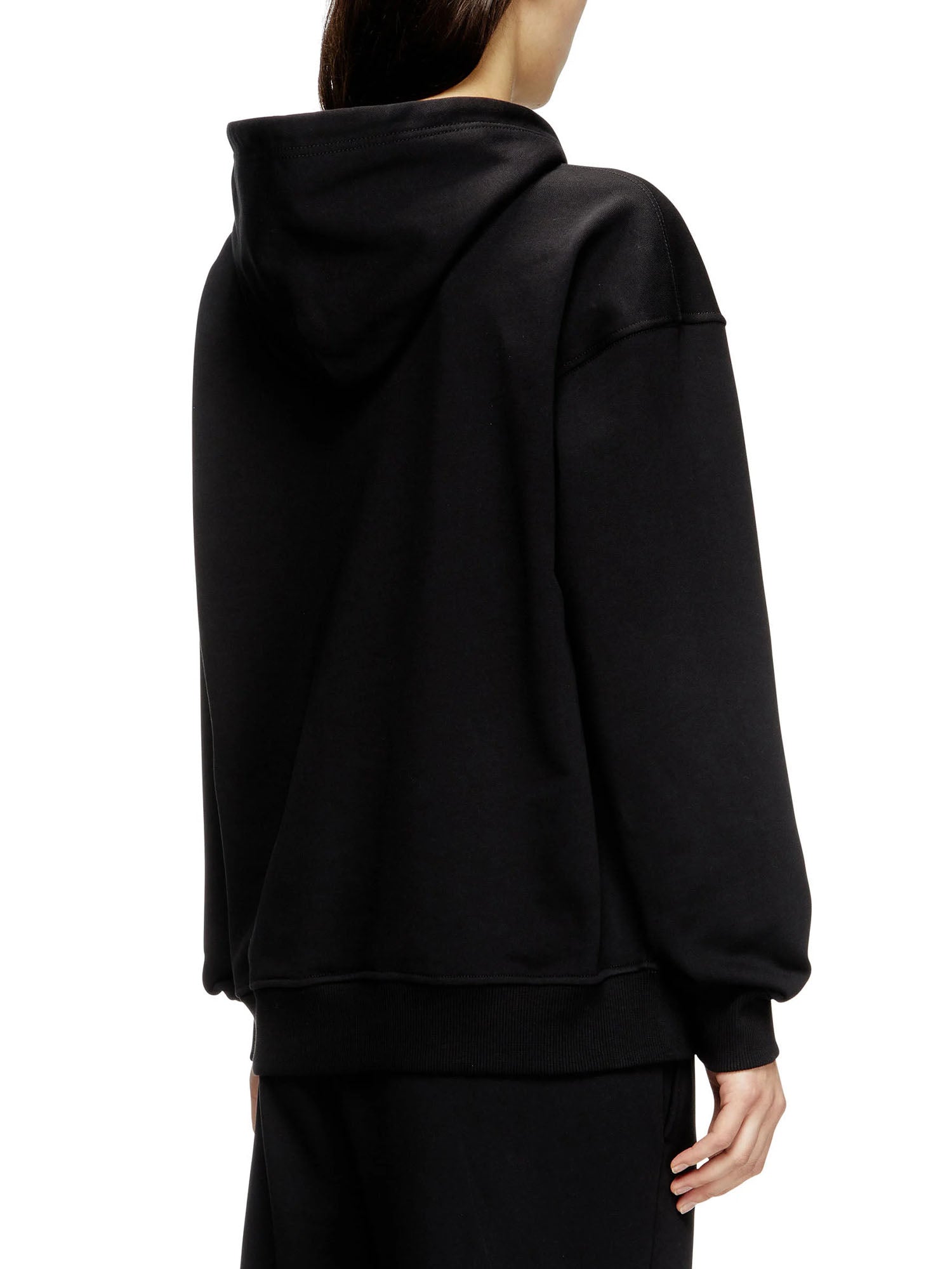 Diesel F Buxt Hood Od Felpa Nero