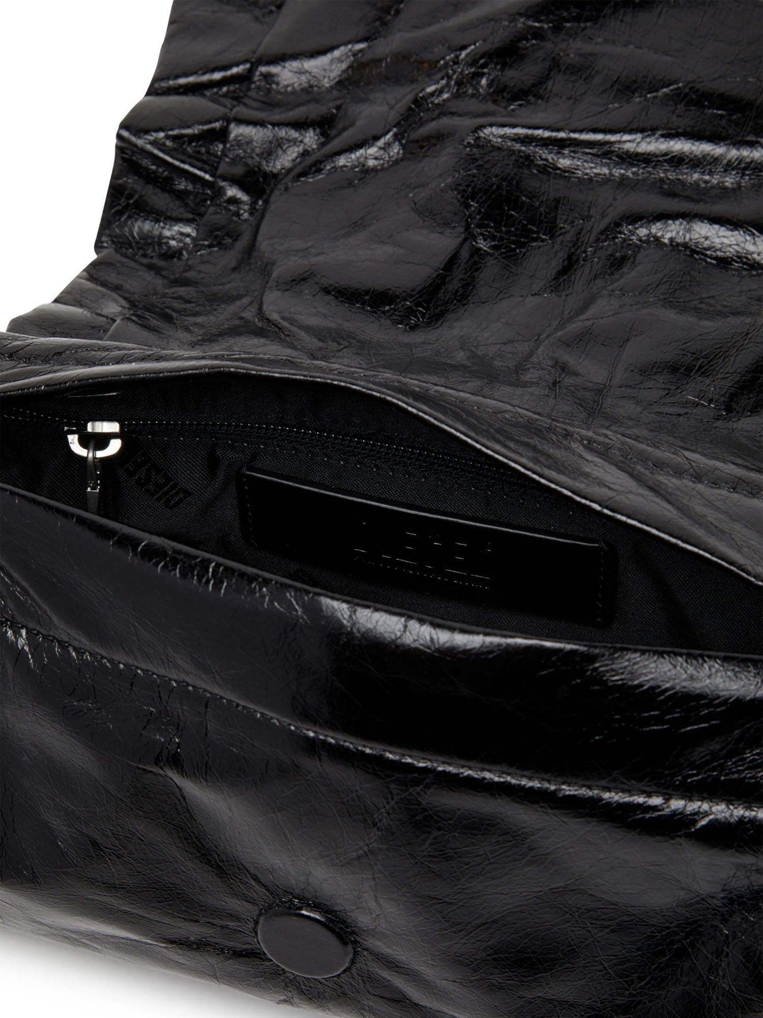 Diesel Scrunch D Shoulder Bag Nero