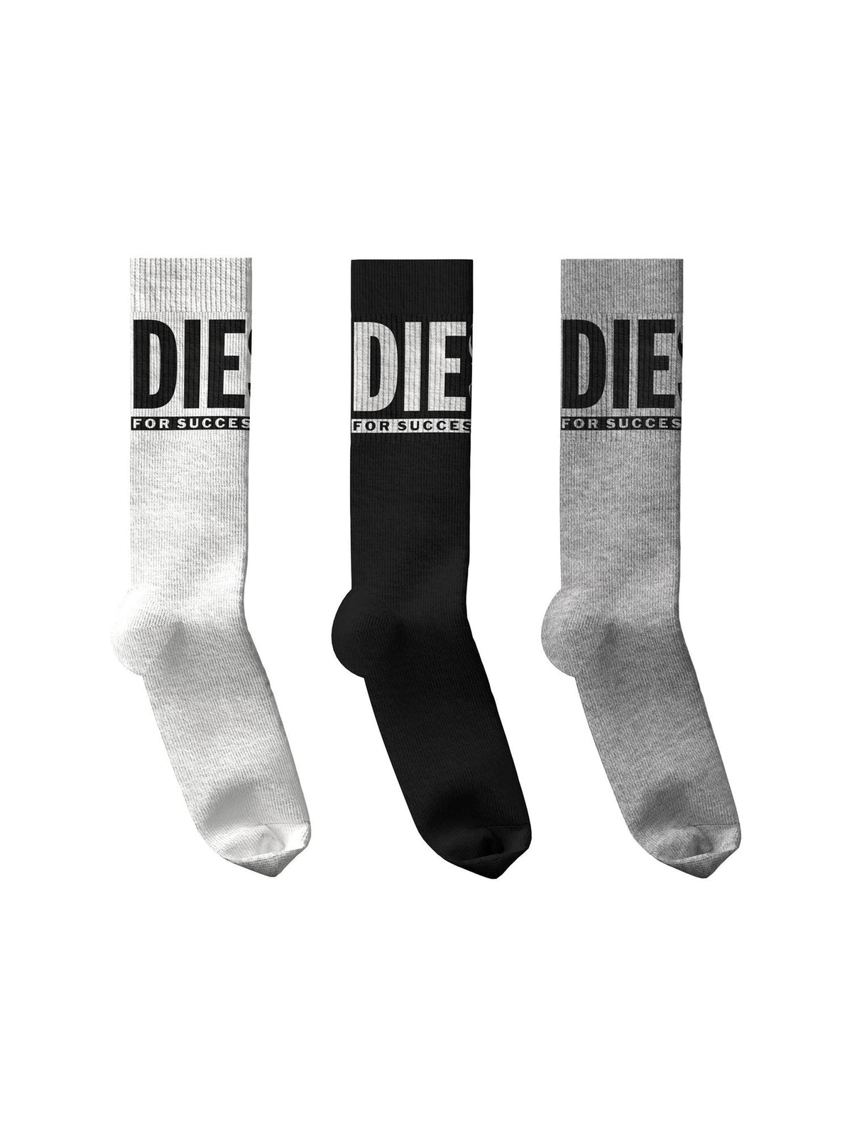 Diesel Skm Ray Threepack Calze Grigio