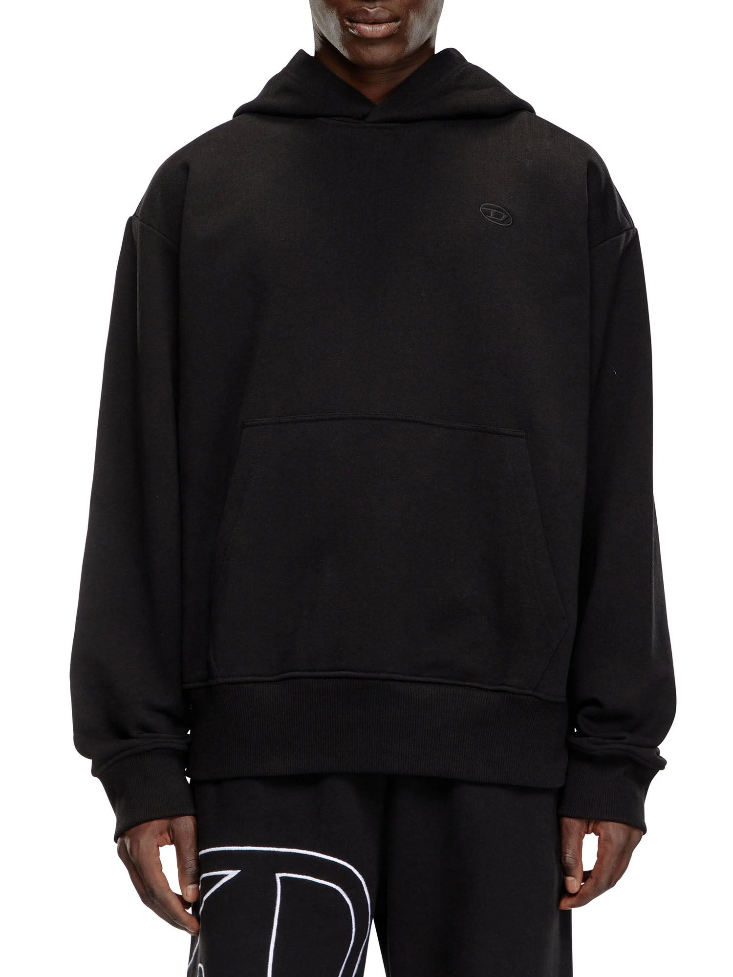 Diesel S Macs Hood Megoval Felpa Nero