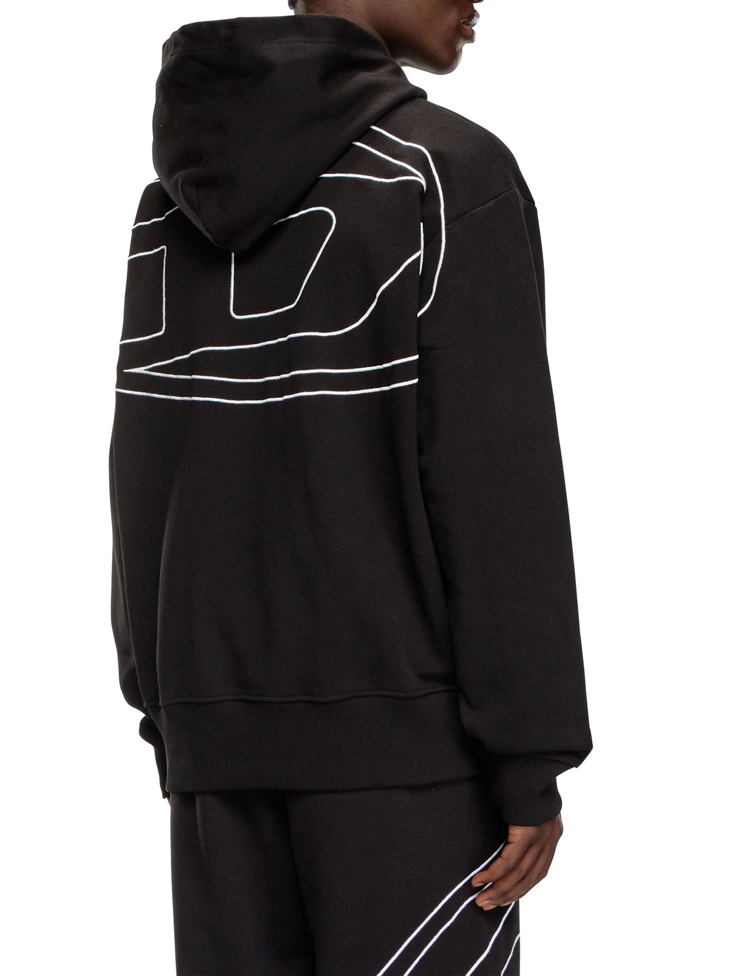 Diesel S Macs Hood Megoval Felpa Nero