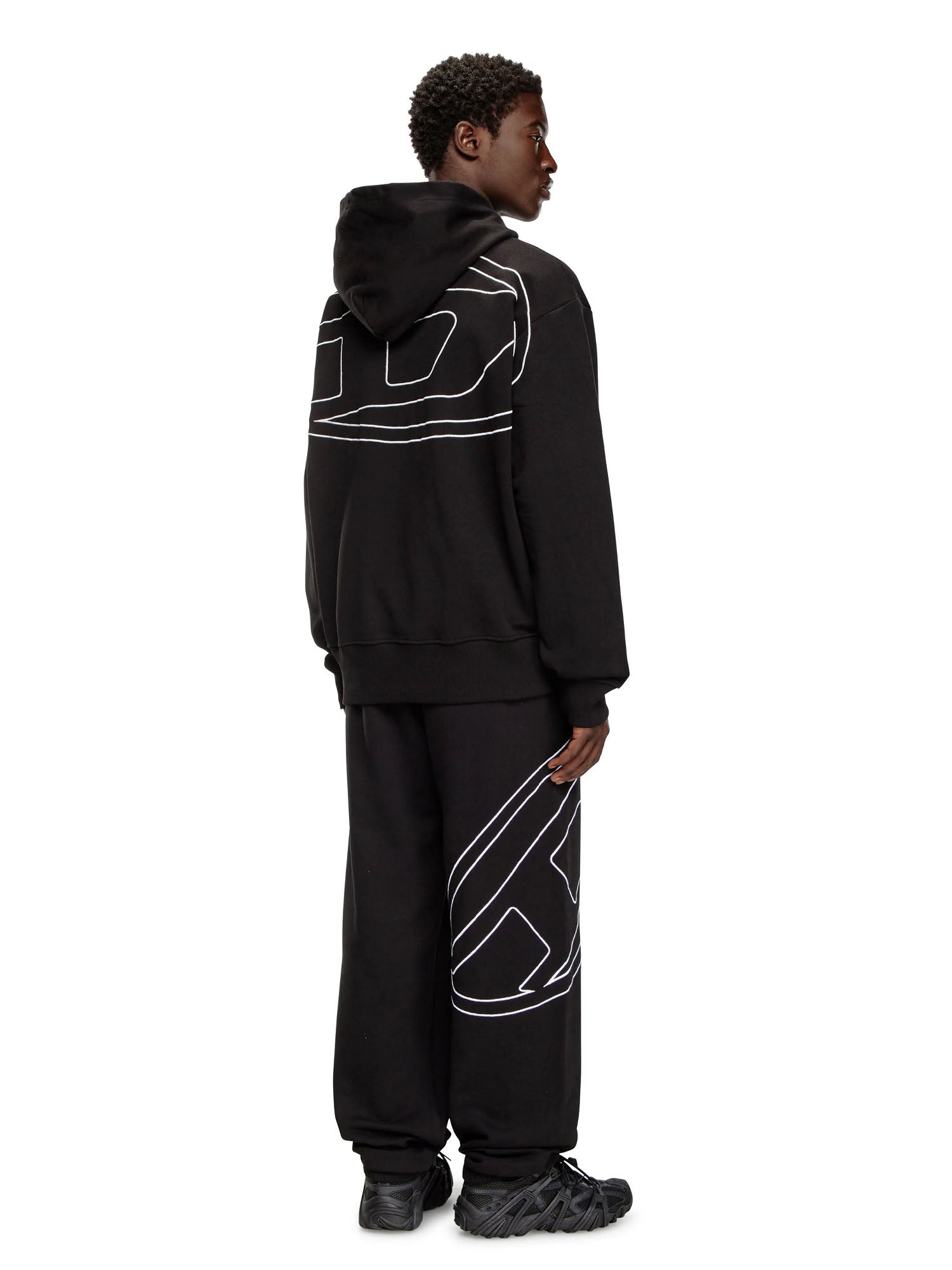 Diesel S Macs Hood Megoval Felpa Nero