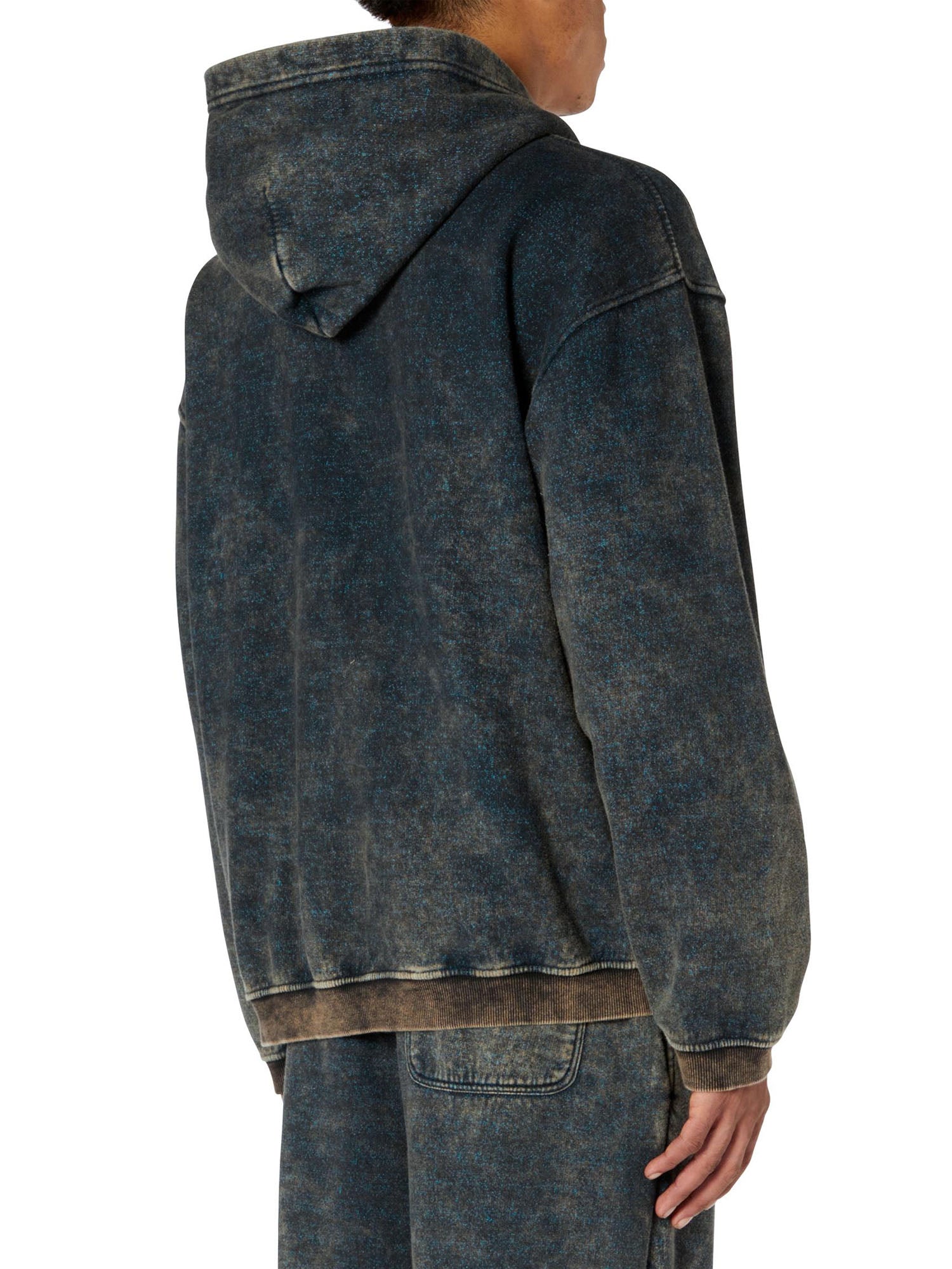 Diesel Felpa Con Tasca Uomo Nero