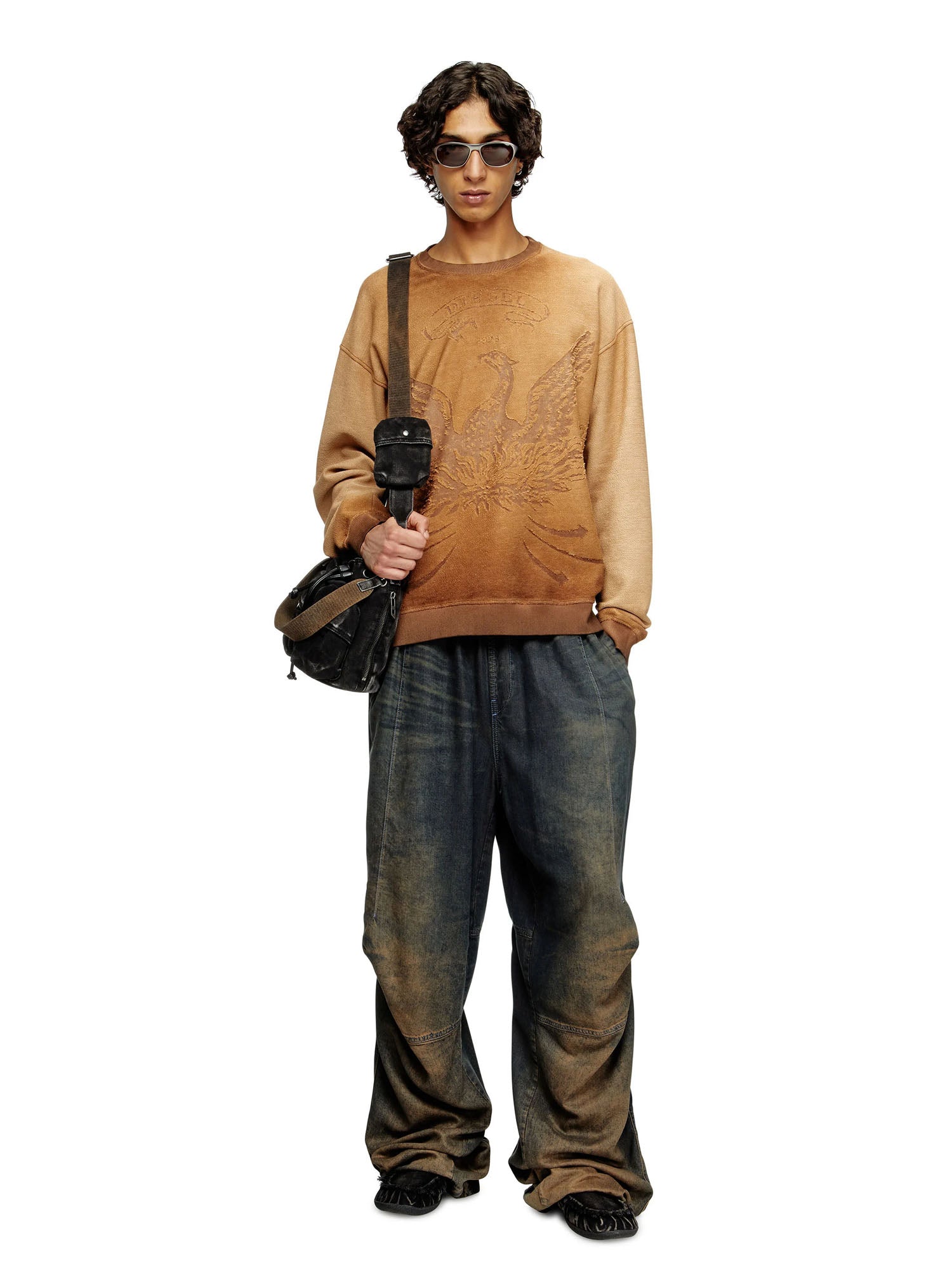 Diesel S Aron Felpa Marrone