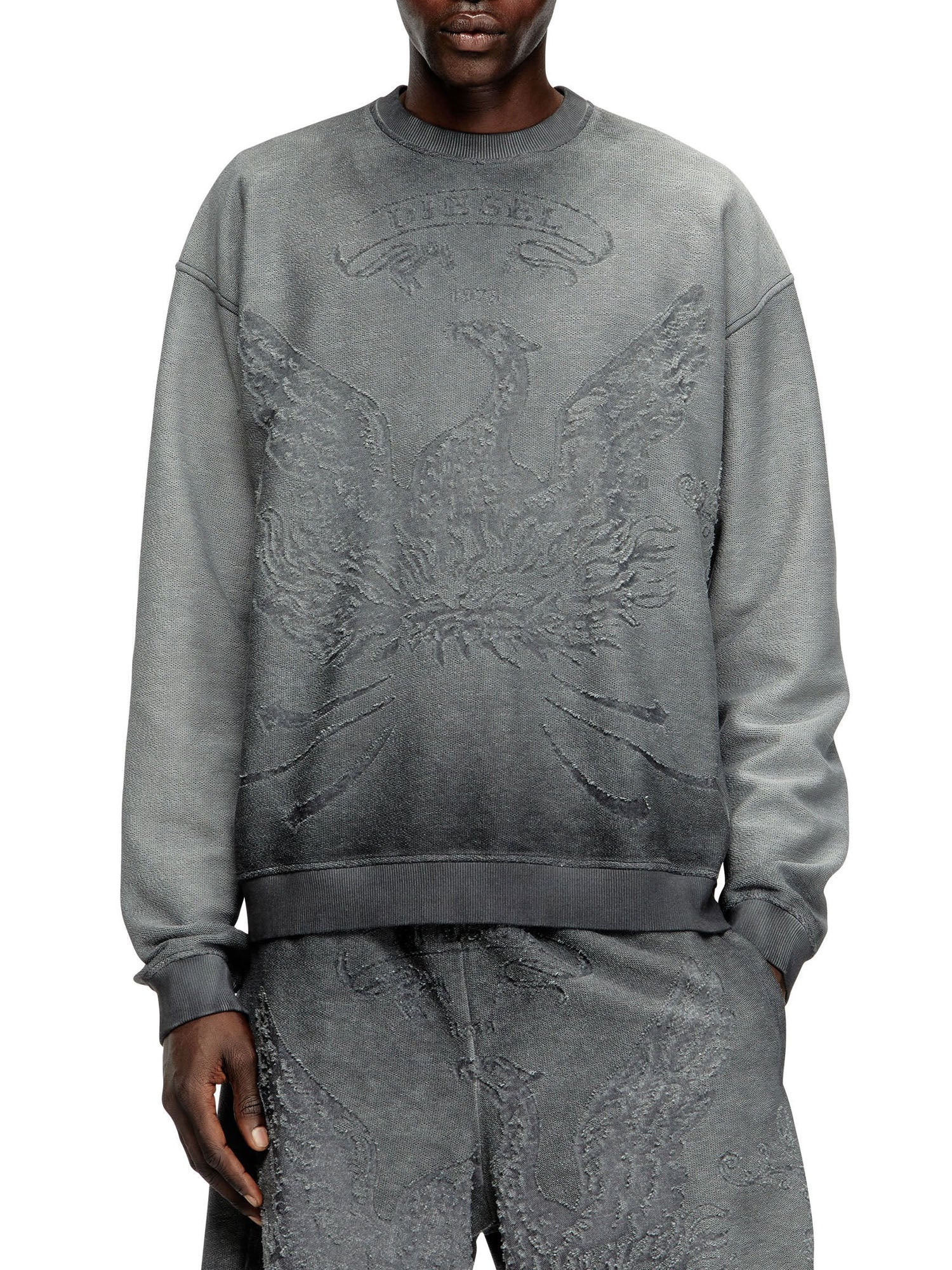 Diesel S Aron Felpa Grigio