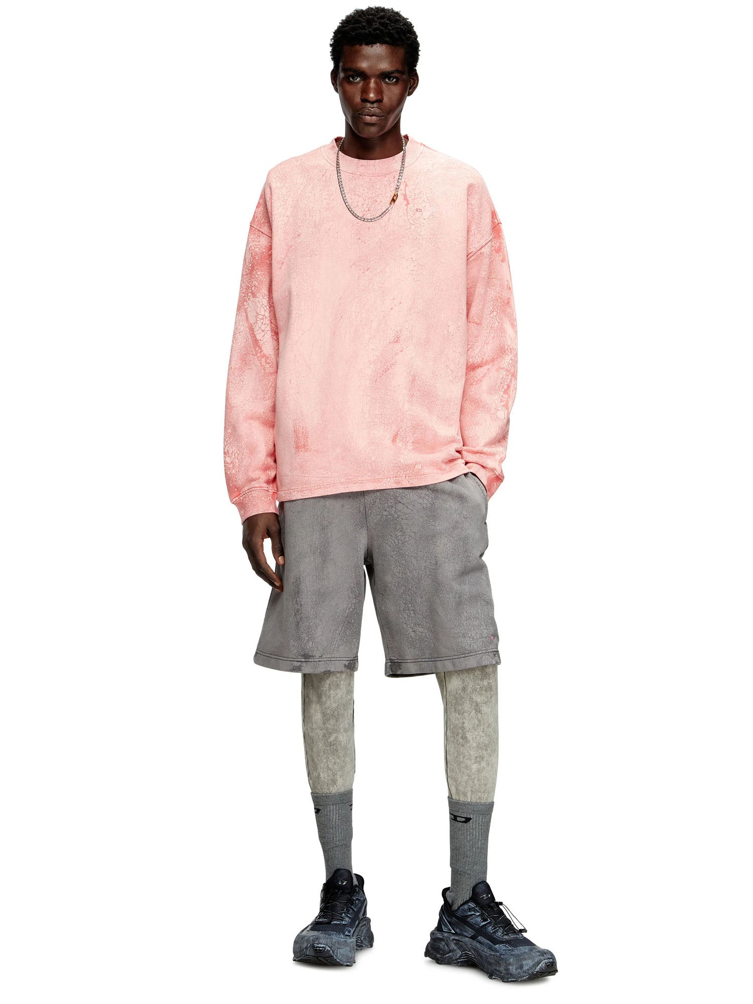 Diesel S Baxt T1 Felpa Rosa