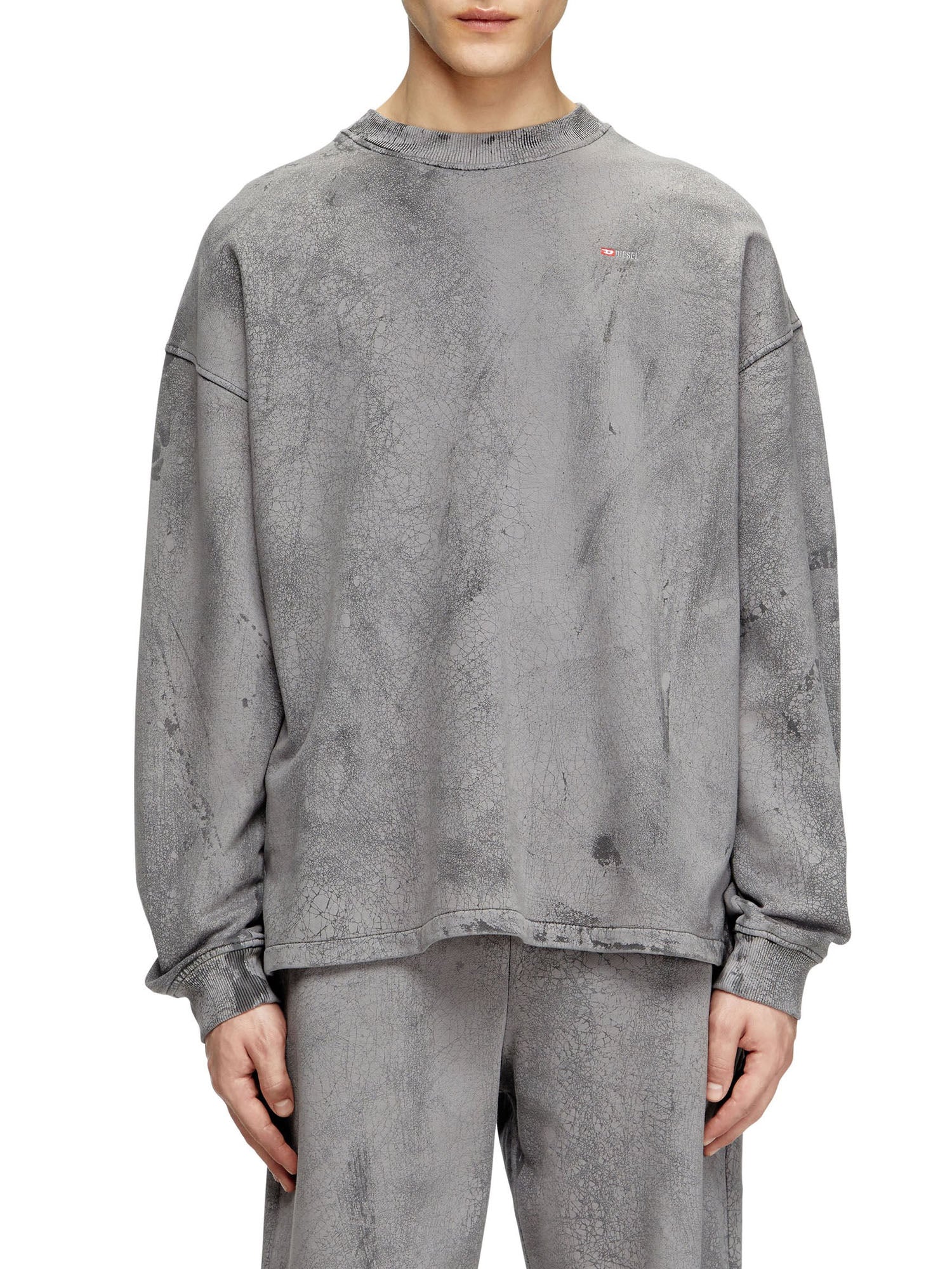 Diesel S Baxt T1 Felpa Grigio