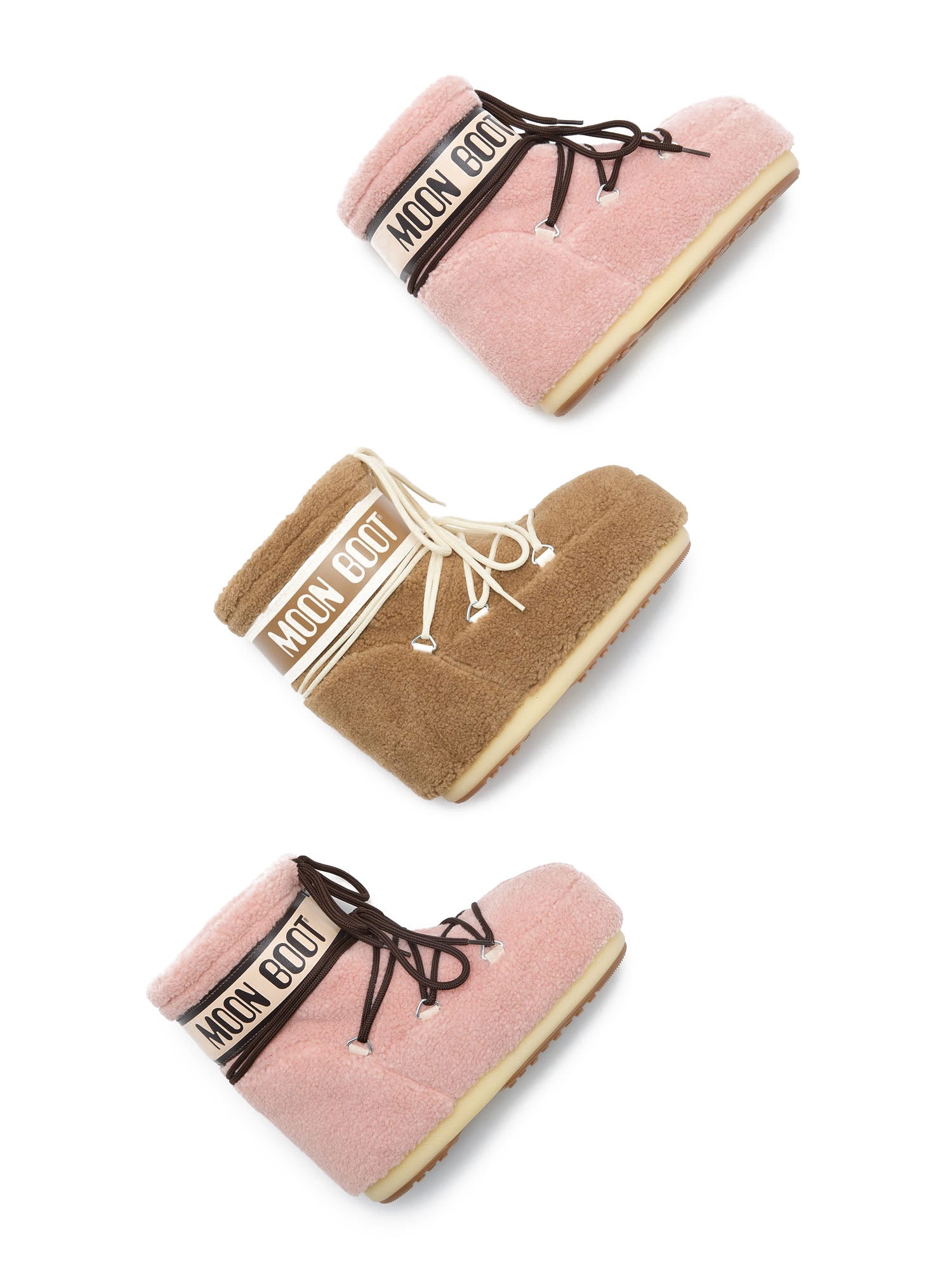 Moon Boot MbIcon Low Fleece Marrone