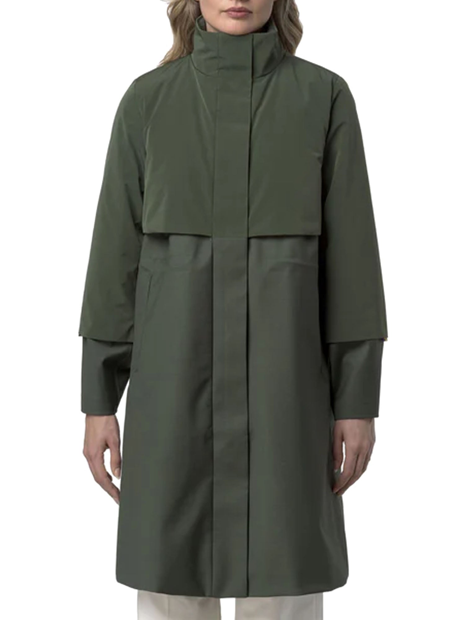 K-way Ella Wool Nylon Mix Donna Verde