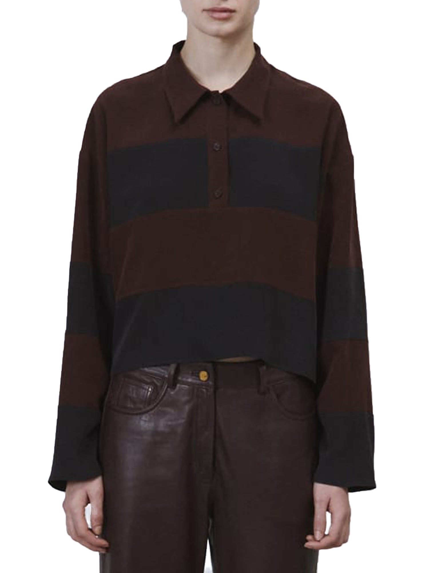 Alysi Polo Crepe De Chine Multicolore