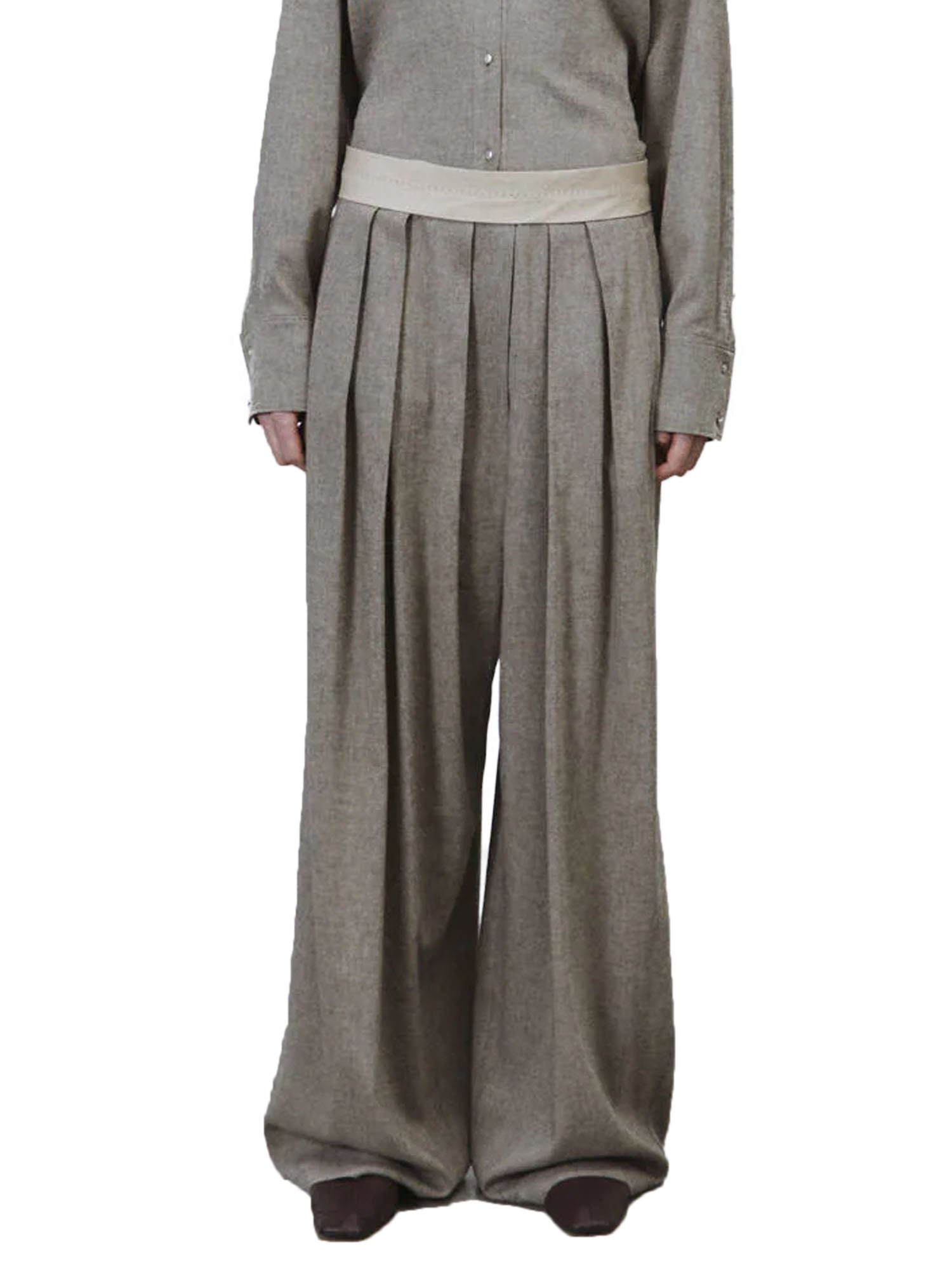 Alysi Pantalone Light Flannel Grigio
