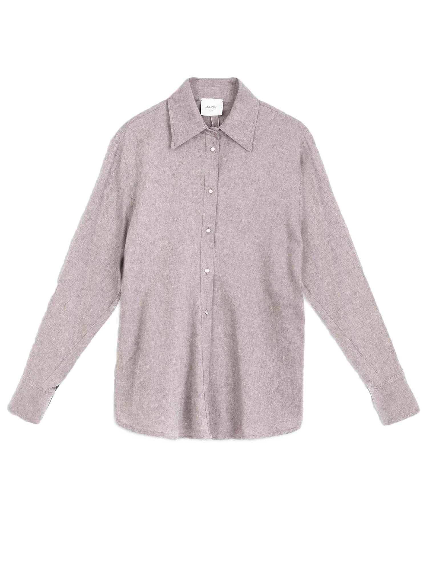 Alysi Camicia Light Flannel Grigio