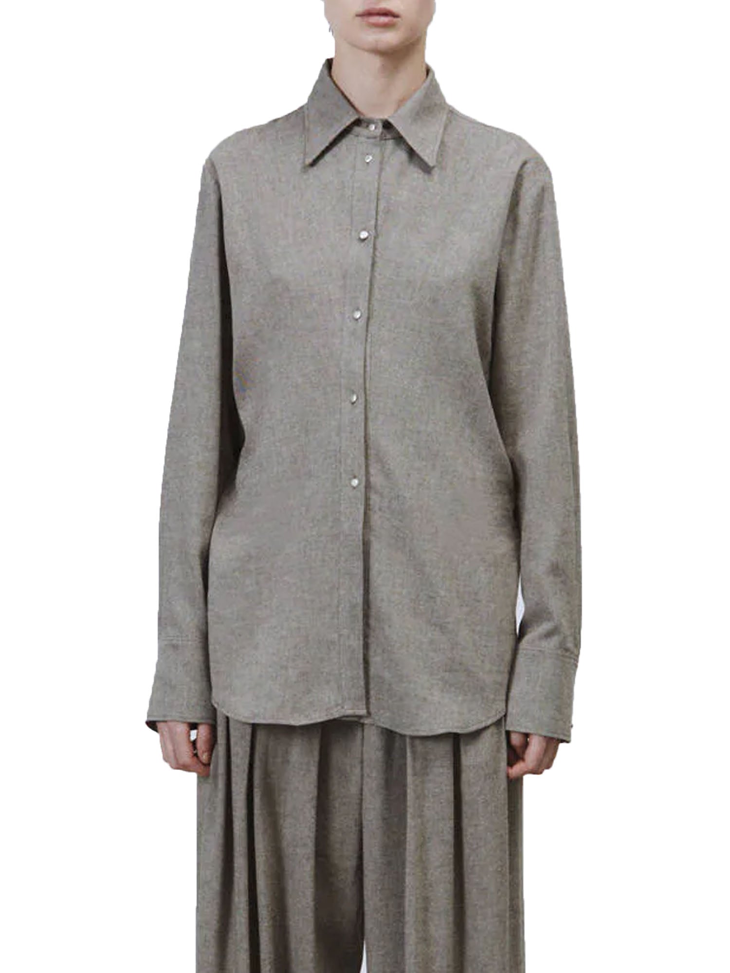 Alysi Camicia Light Flannel Grigio