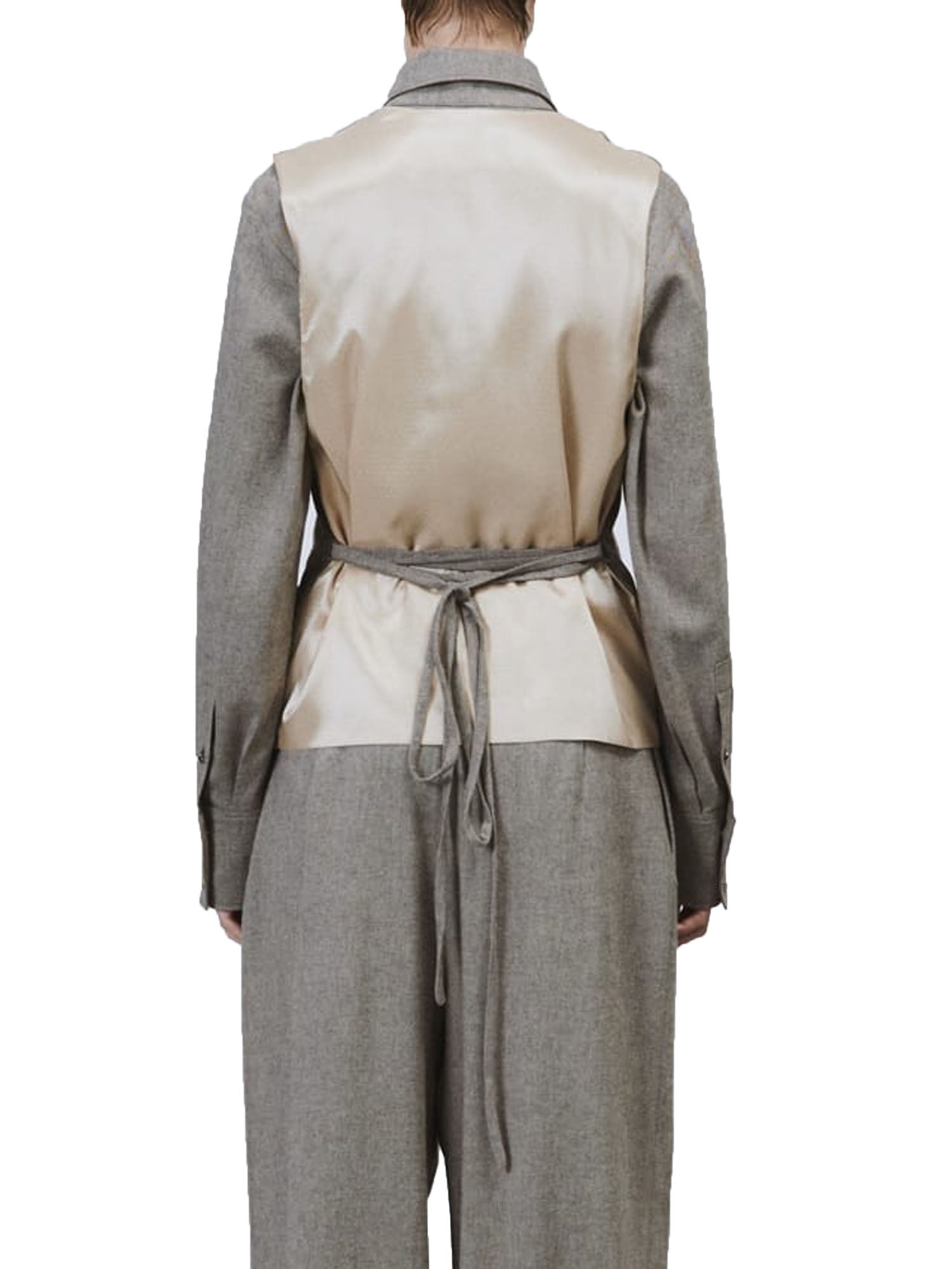 Alysi Gilet Light Flannel Grigio