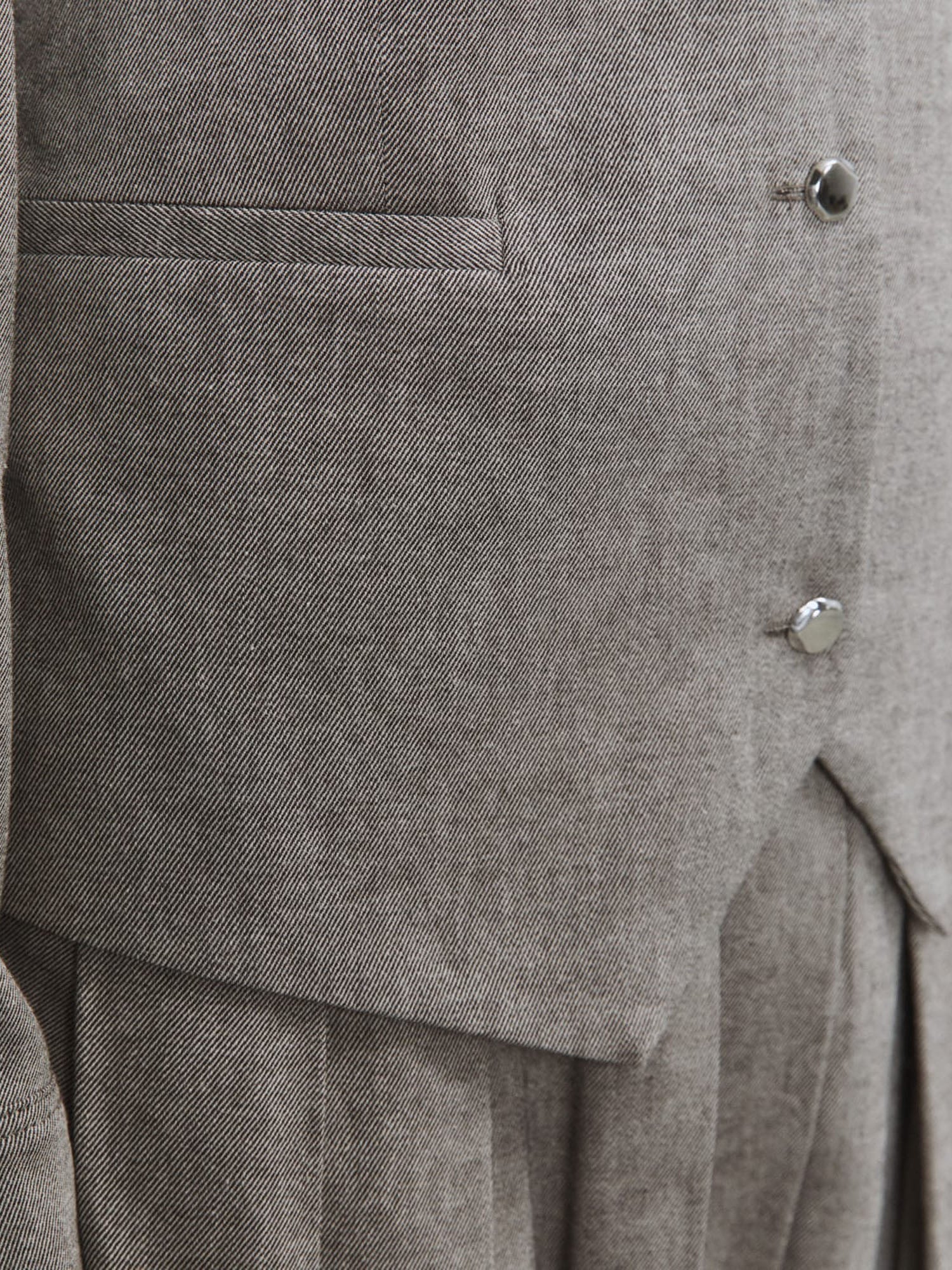 Alysi Gilet Light Flannel Grigio