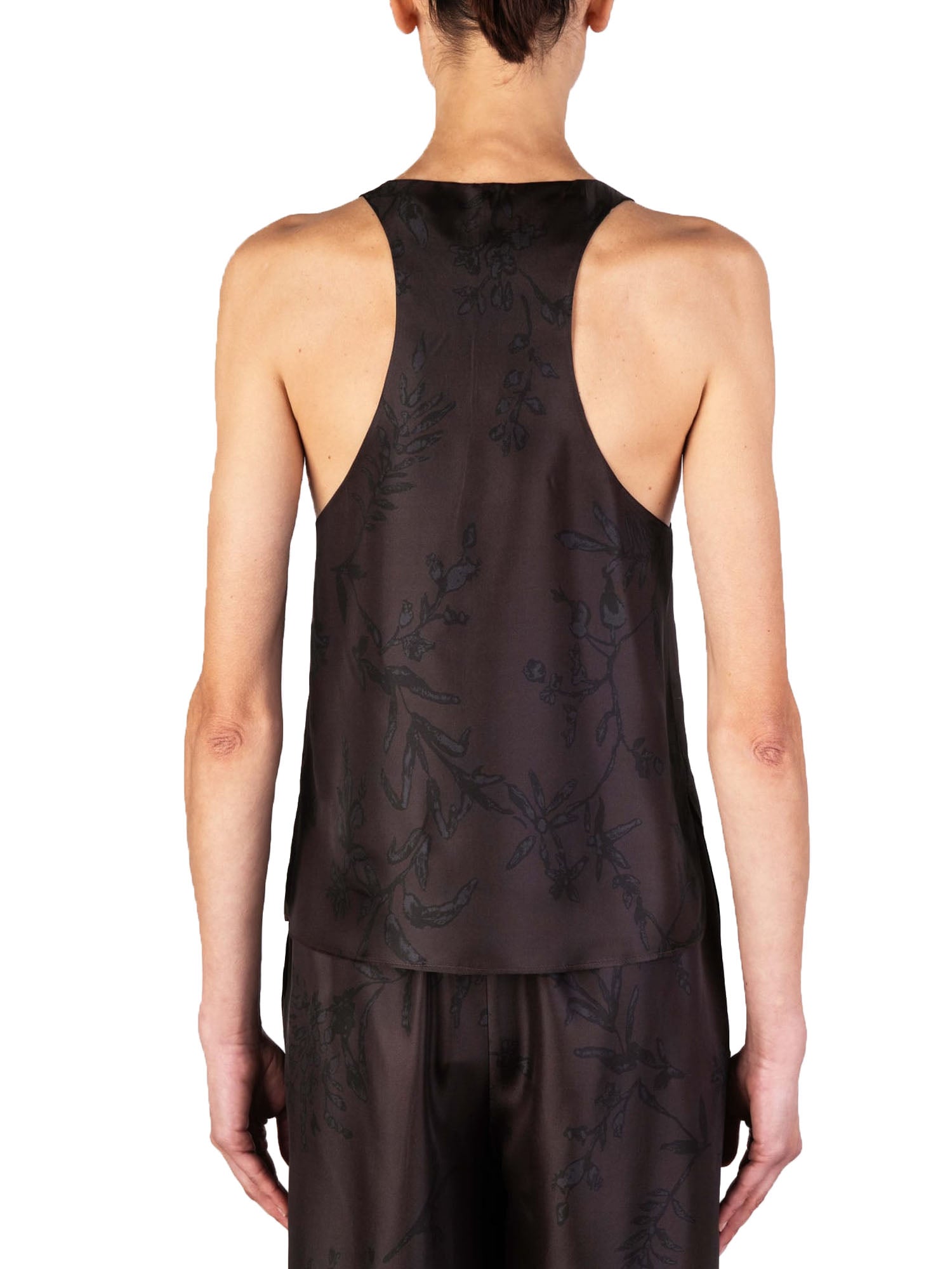 Alysi Top Flower Marrone