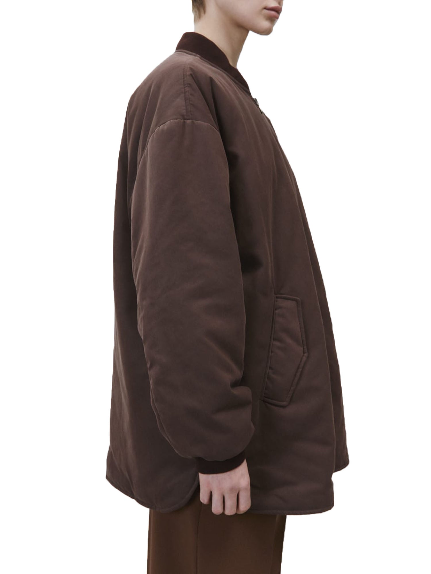 Alysi Bomber Touch Nylon Marrone