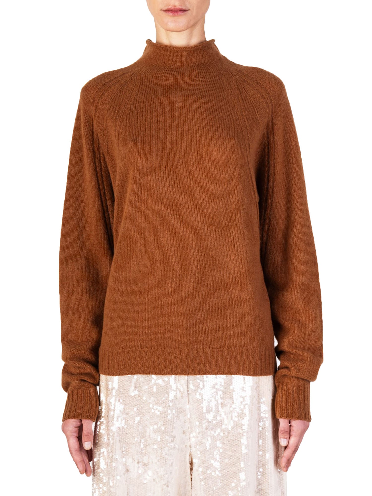 Alysi Maglia Cachemire Marrone