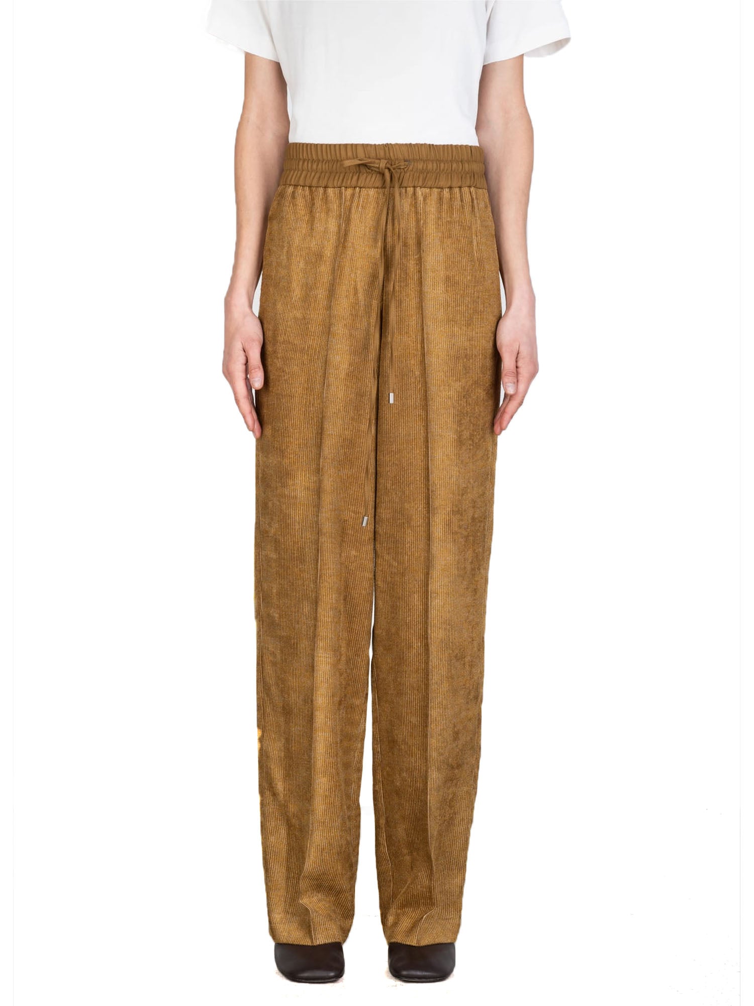 Alysi Pantalone Velluto Beige