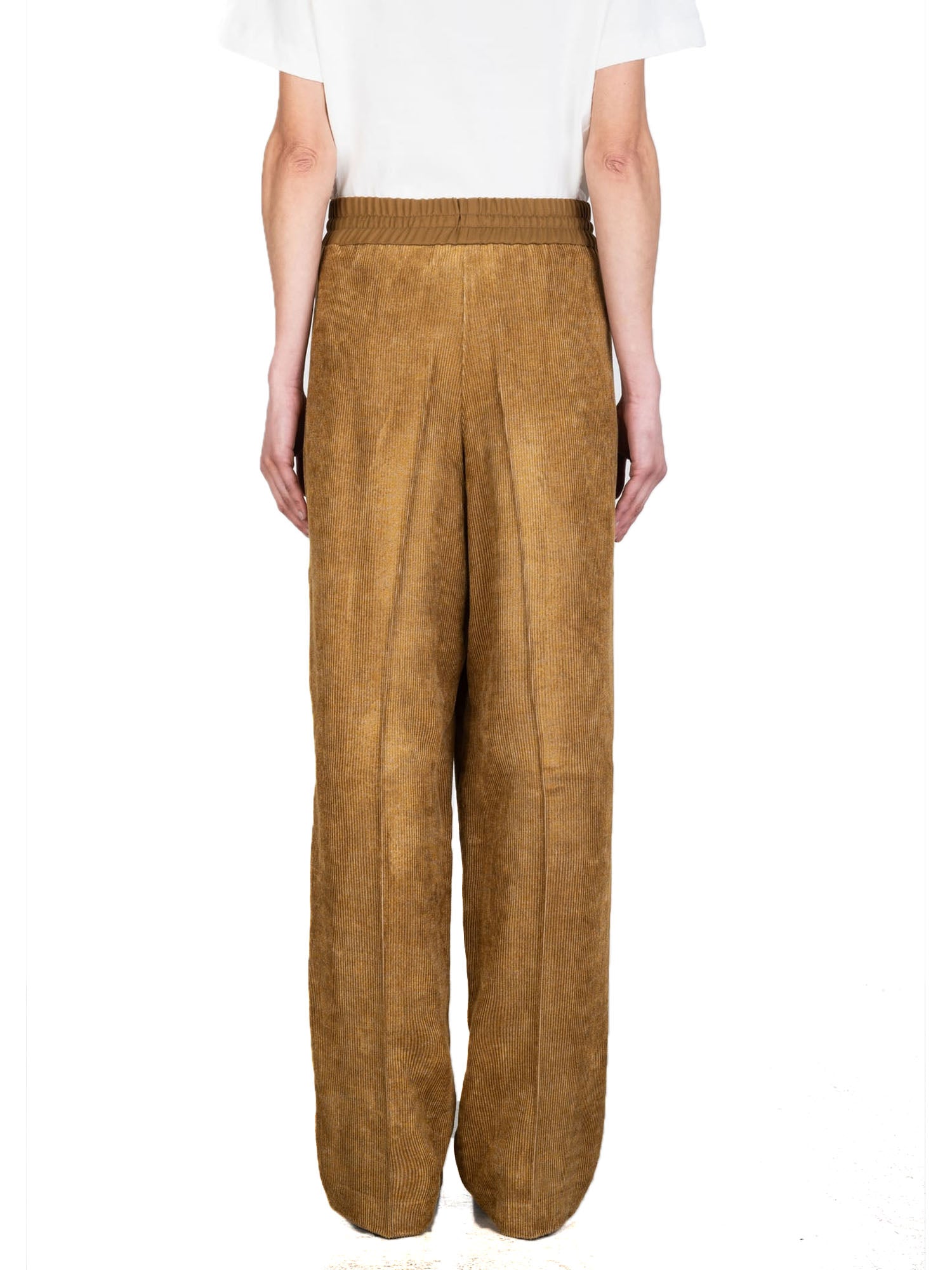 Alysi Pantalone Velluto Beige