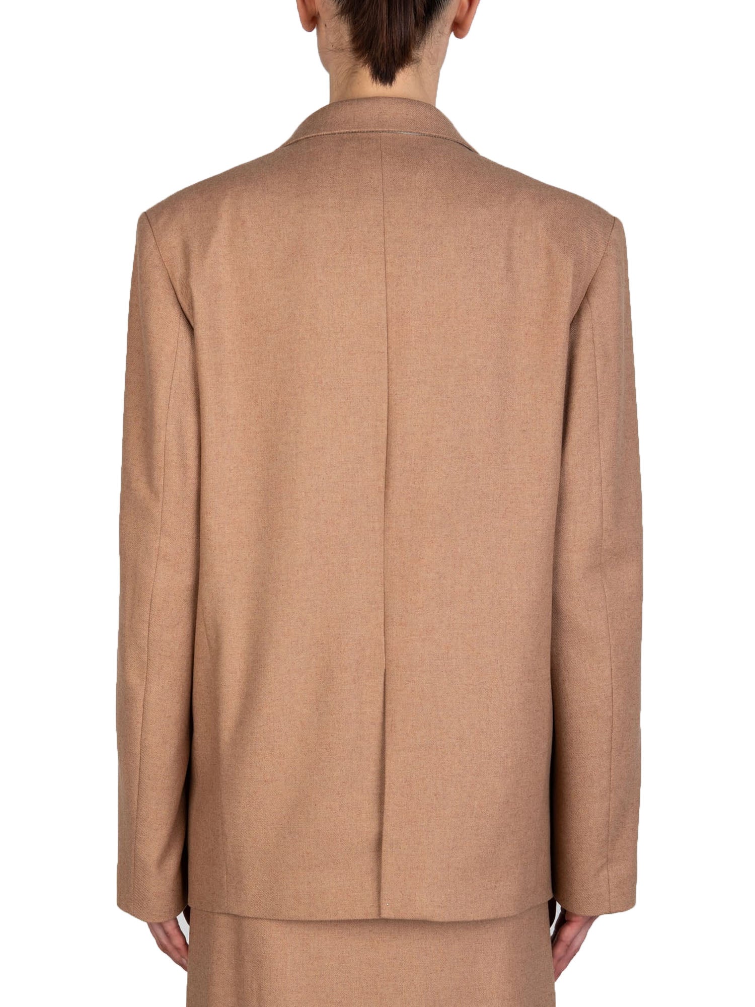 Alysi Blazer Flanella Donna Beige