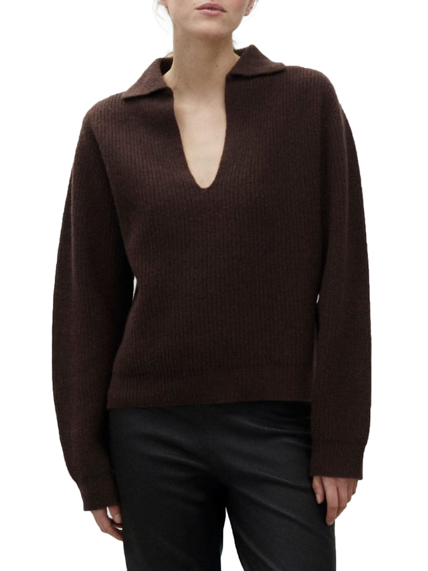 Alysi Maglia Super Soft Donna Marrone