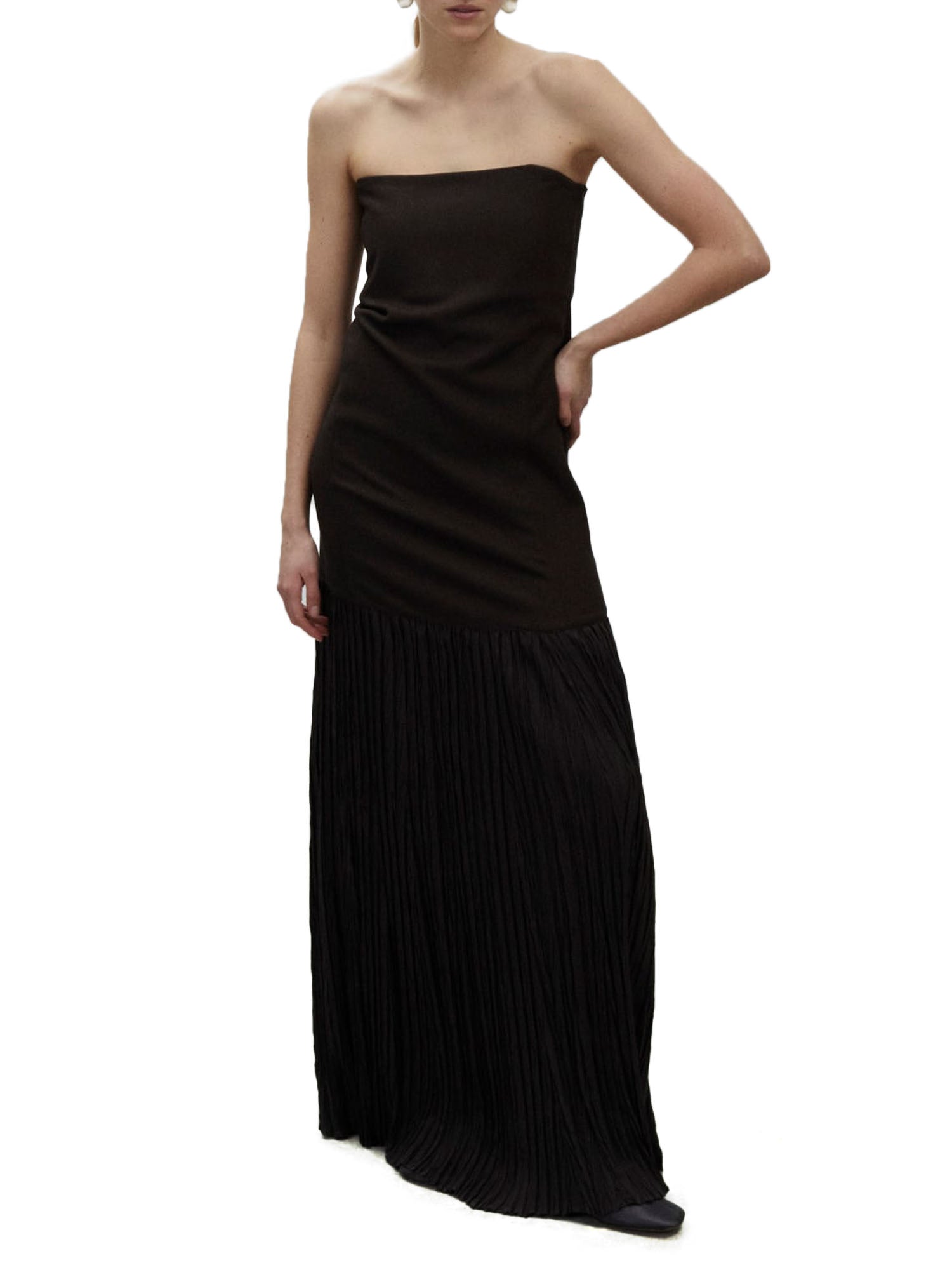 Alysi Abito Flanella Garzata Donna Marrone