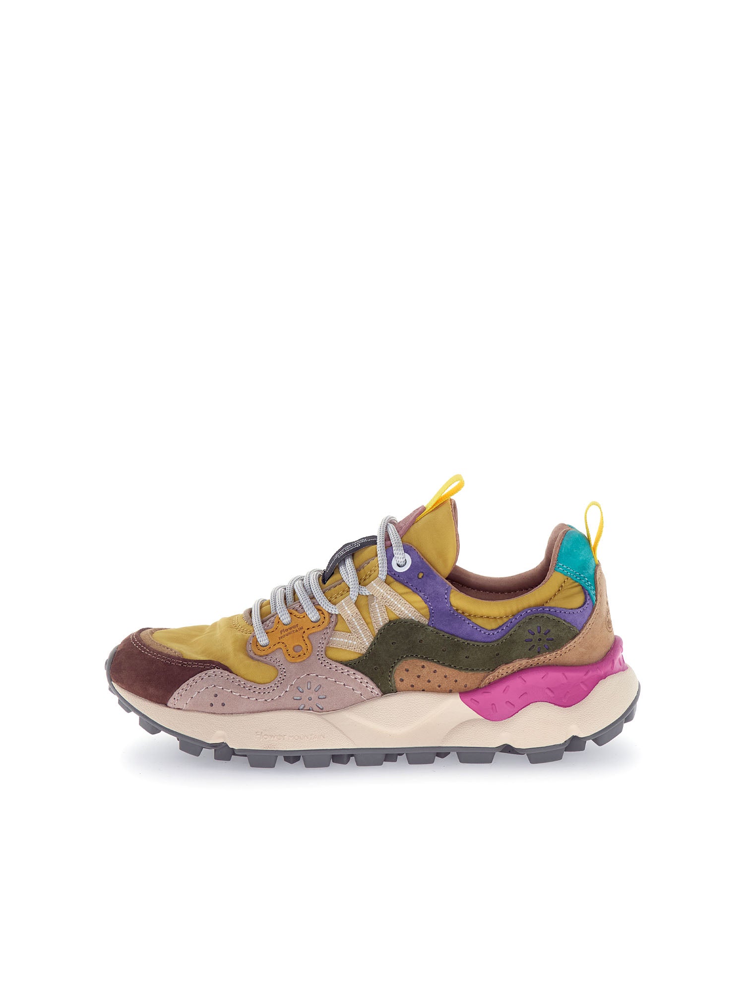 Flower Mountain Yamano 3 Woman Suede Nylon Grigio