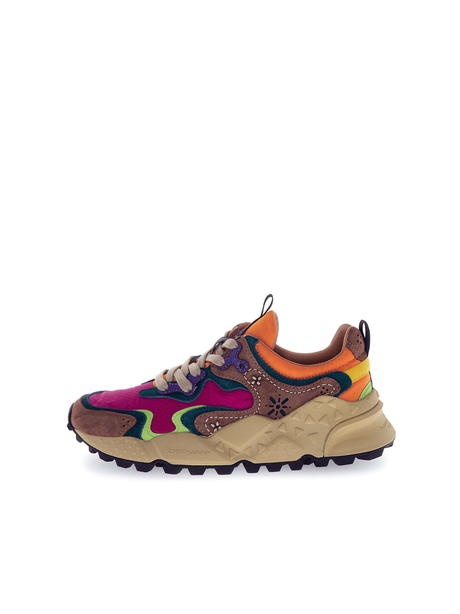 Flower Mountain Rulis Woman Suede Nylon Marrone