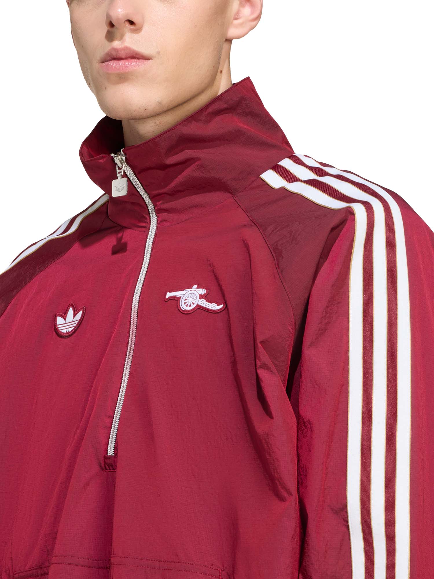 Adidas Giacca con mezza zip Terrace Icons Arsenal FC Rosso