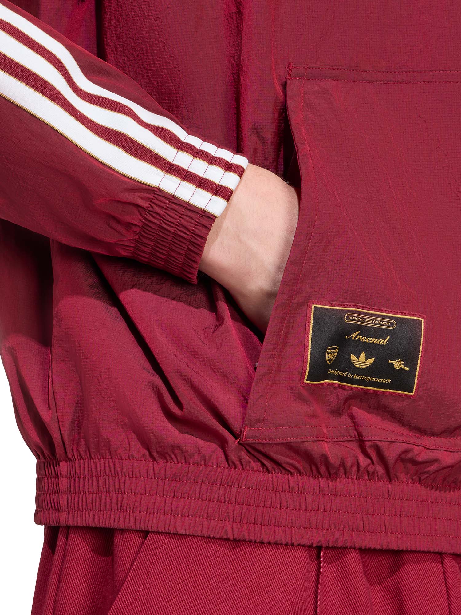 Adidas Giacca con mezza zip Terrace Icons Arsenal FC Rosso