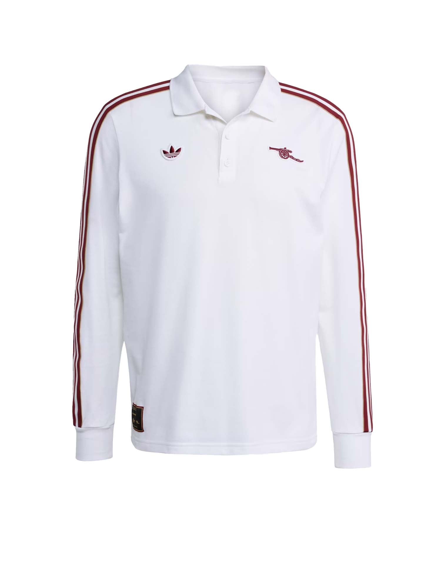 Adidas Polo Long Sleeve Terrace Icons Arsenal FC Bianco