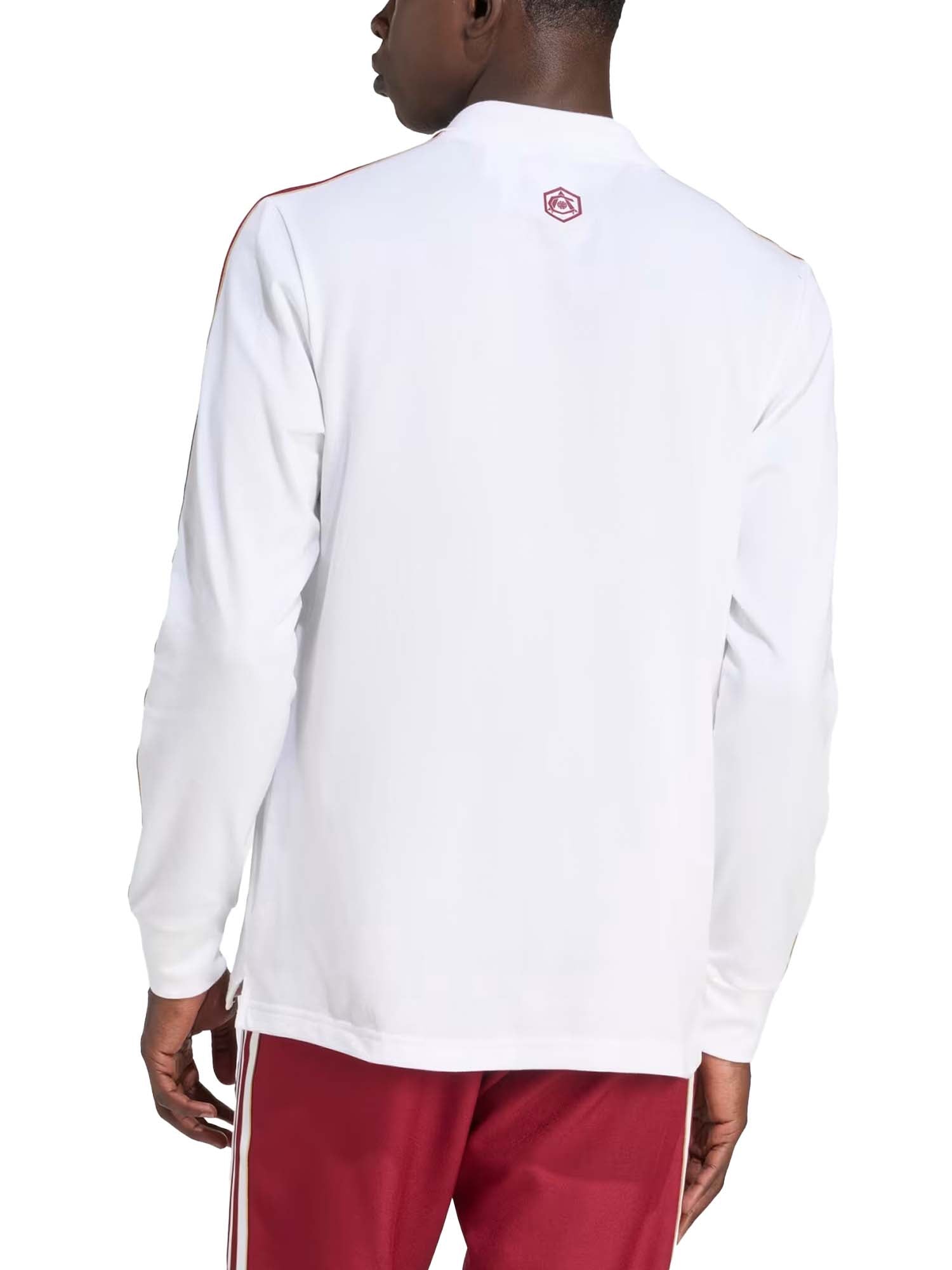 Adidas Polo Long Sleeve Terrace Icons Arsenal FC Bianco