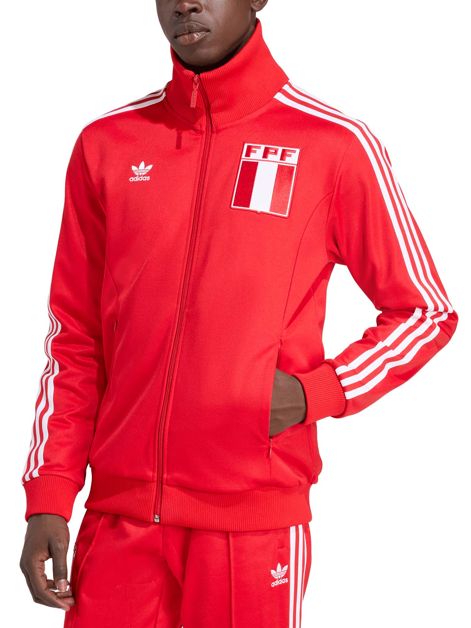 Adidas Giacca da allenamento Perù Rosso