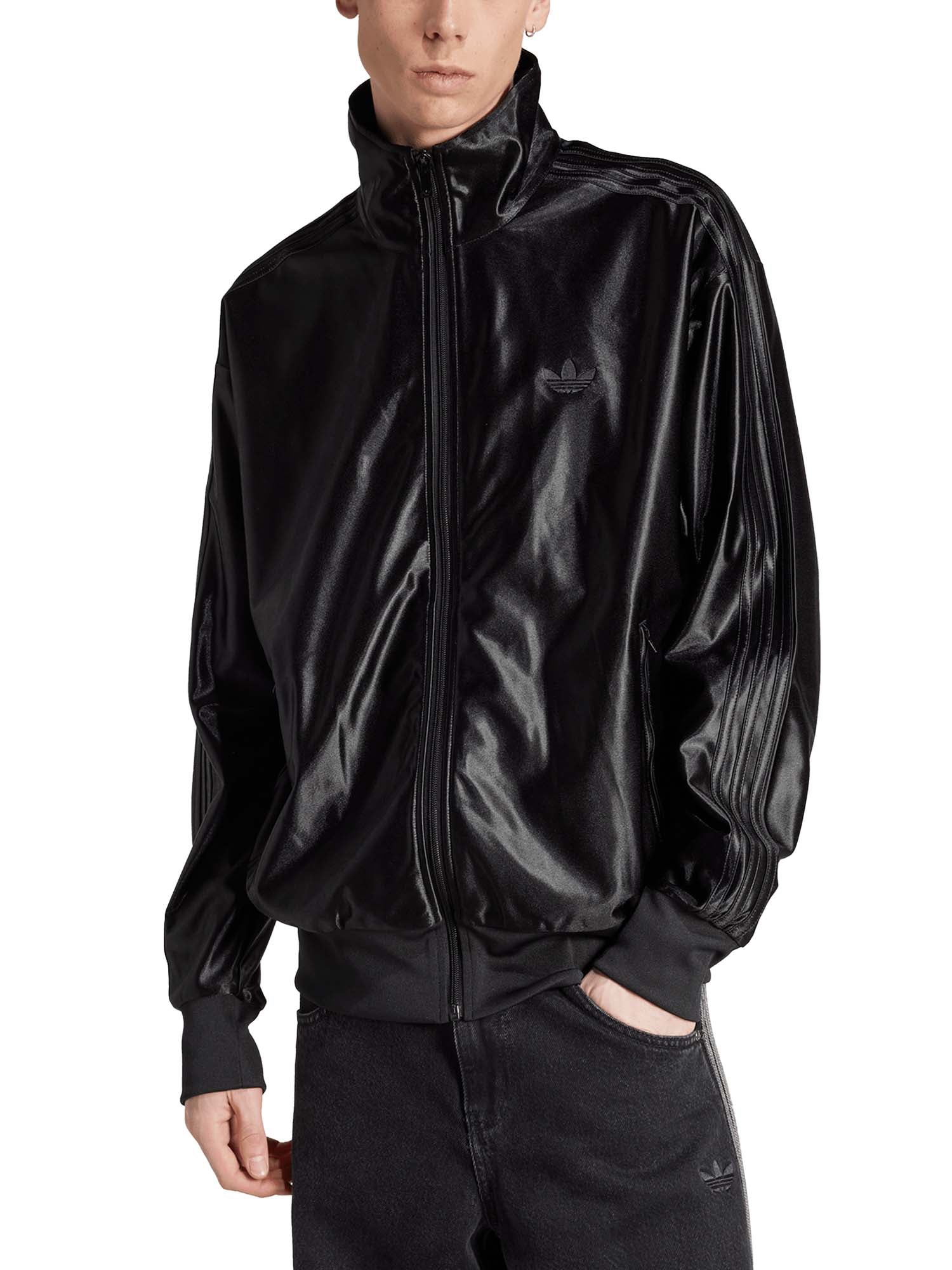 Adidas Firebird Metallic Top Nero