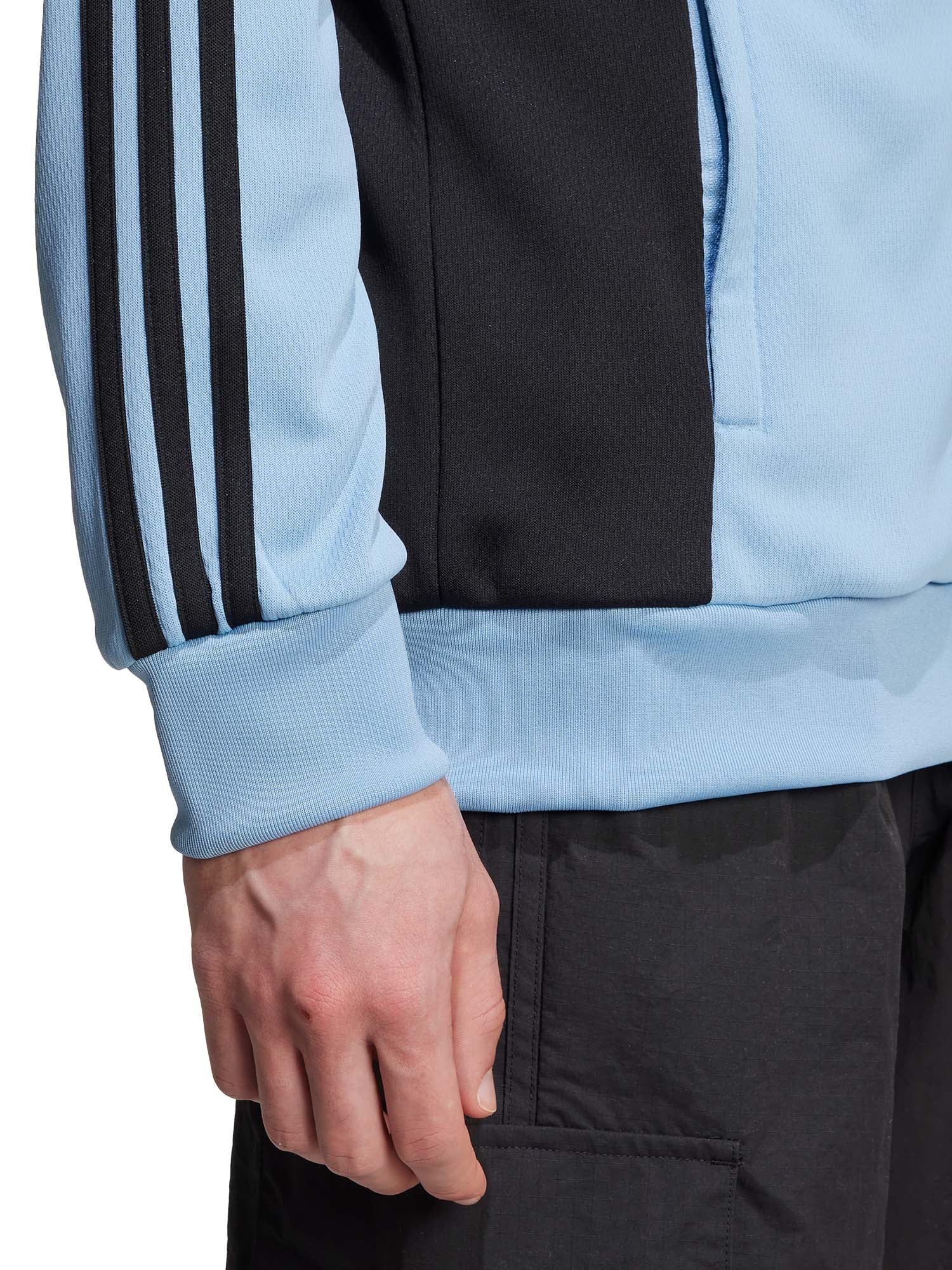 Adidas Track top adicolor Panel Azzurro