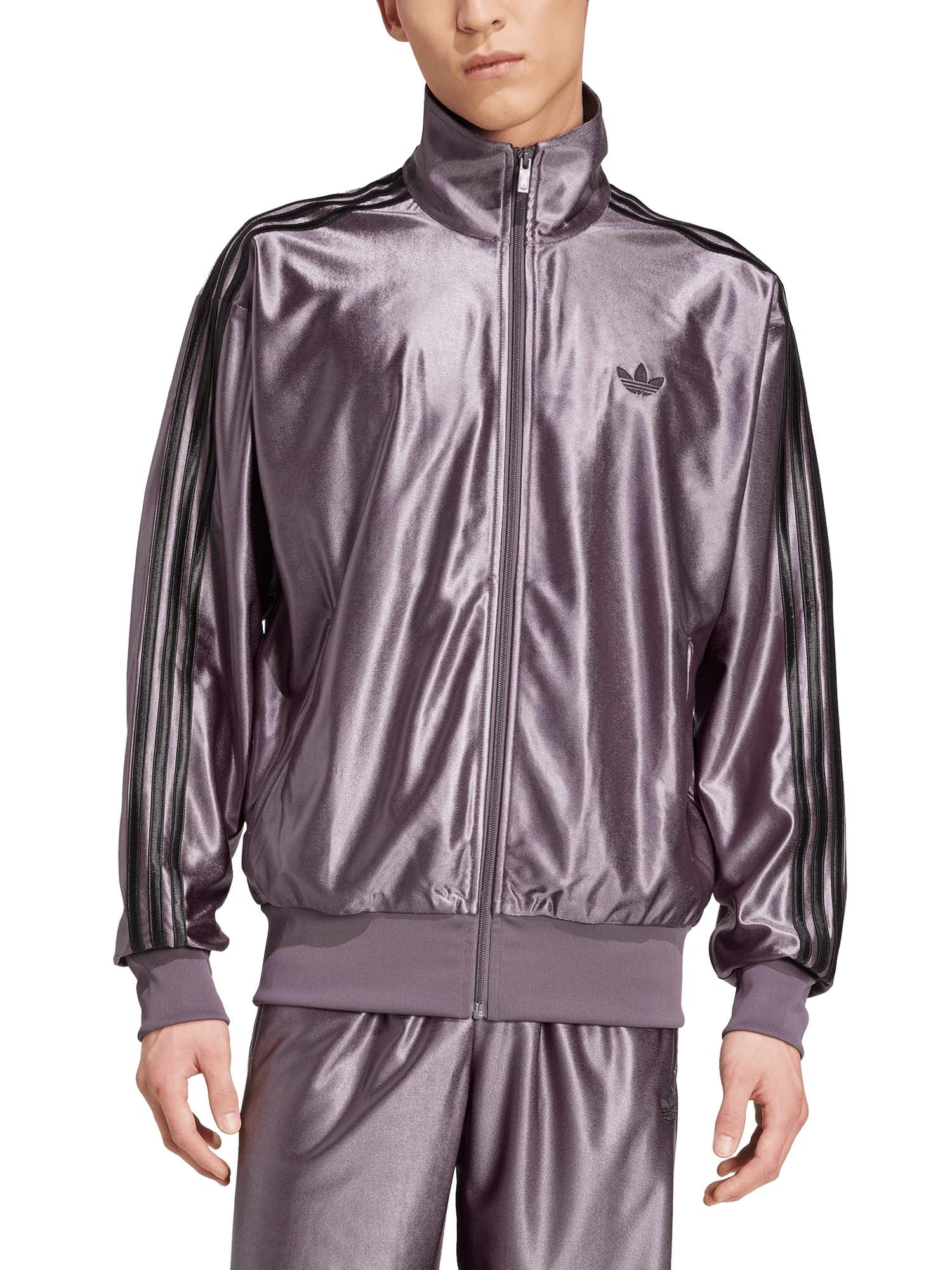 Adidas Firebird Metallic Top Grigio